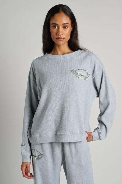 SOUL CARE WAFFLE CREWNECK | The Mayfair Group – Miami Sample