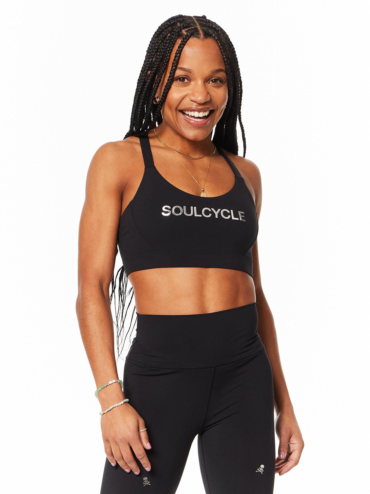 Podium Bra Silver Foil | Soul by SoulCycle