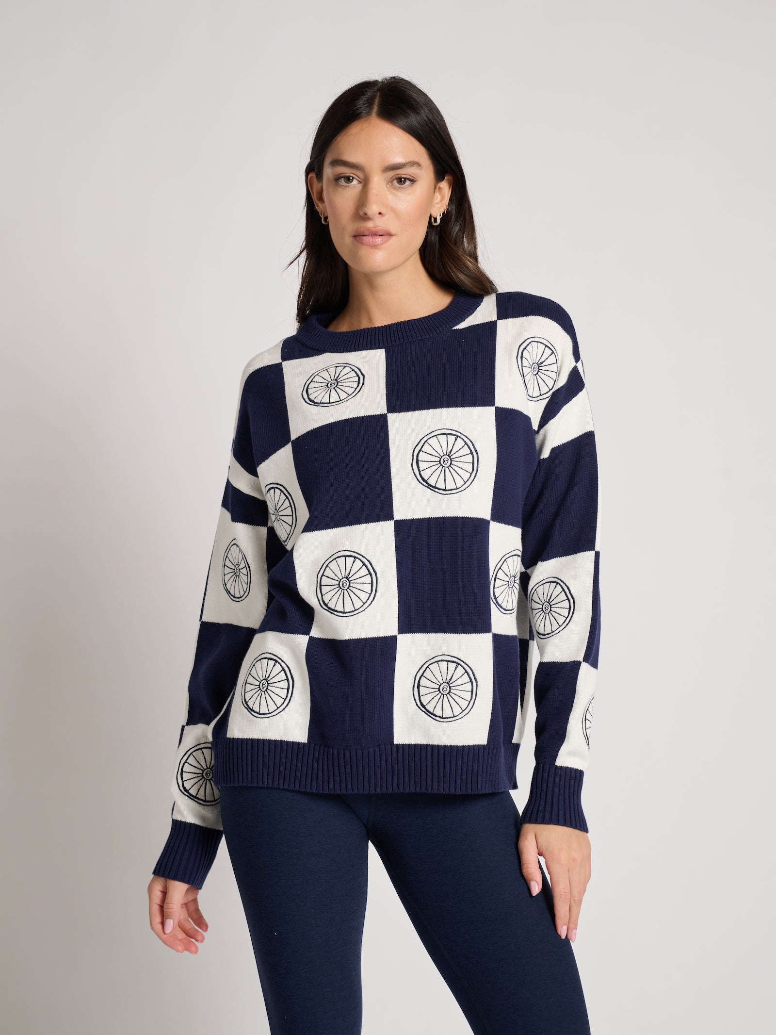 Riley Crewneck wheel Sweater | Ellsworth & Ivey