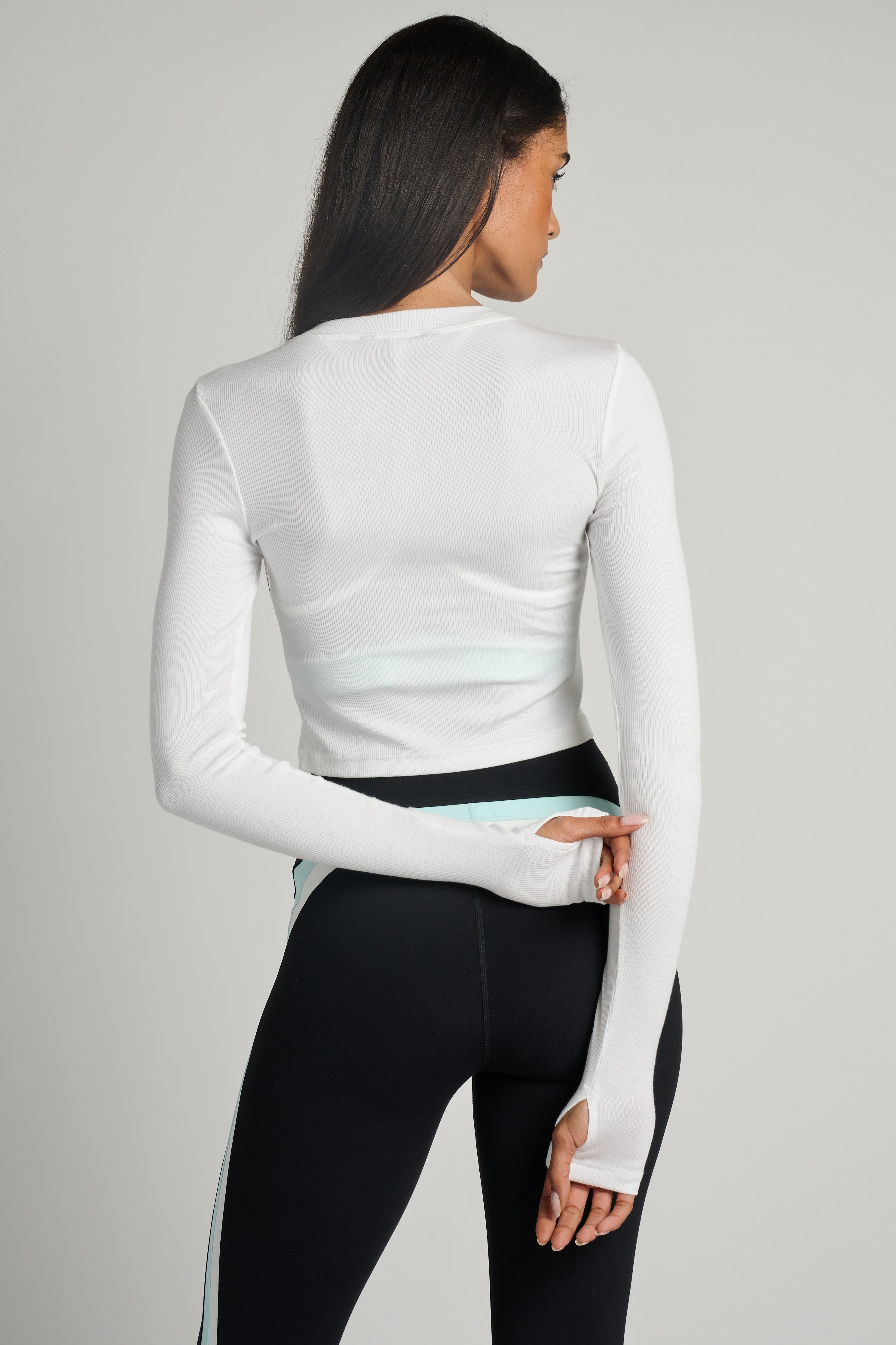 Louise Rib Long Sleeve Crop | Splits59