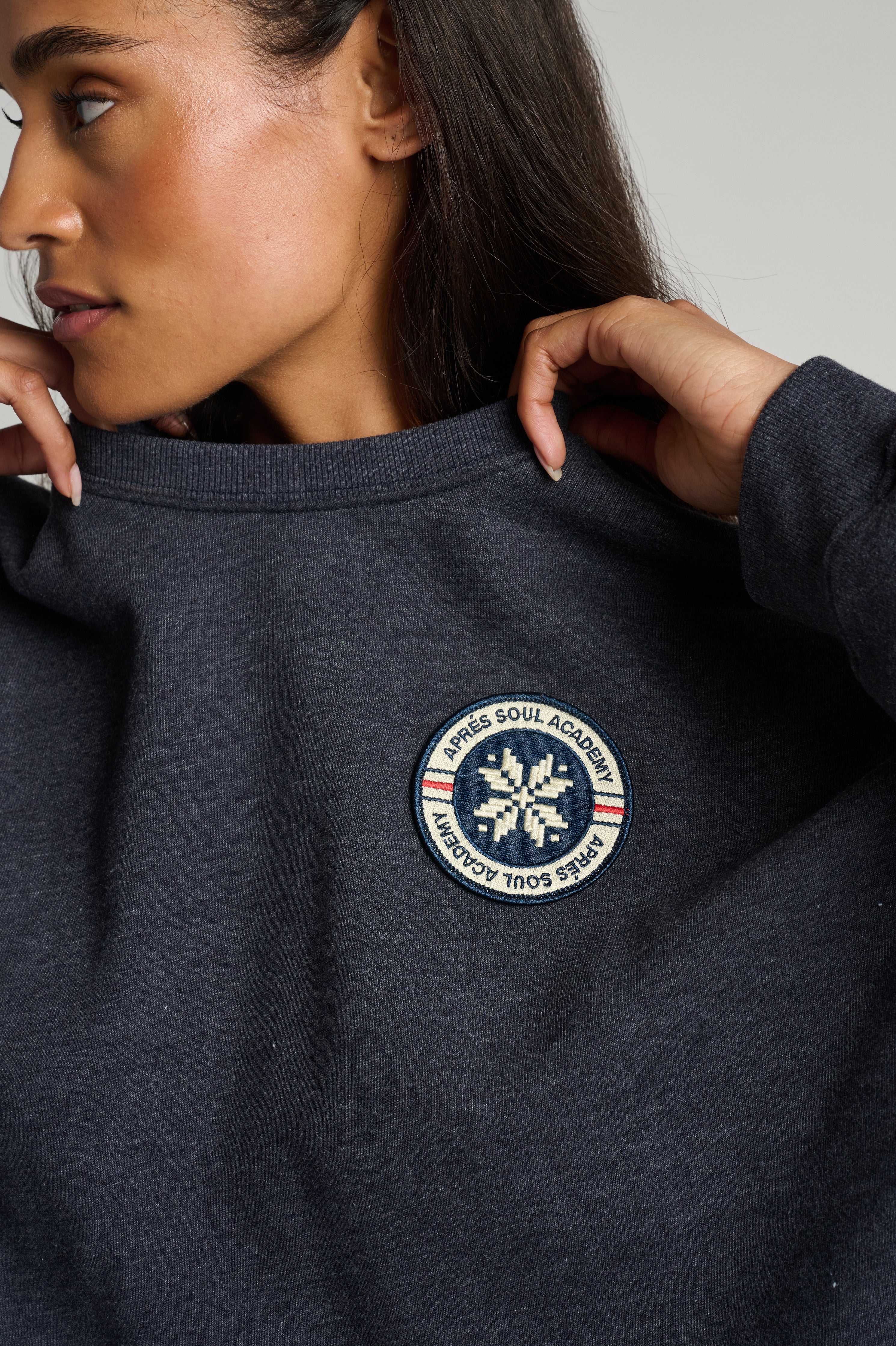 Lounge Sweatshirt with Patch | Soul by SoulCycle