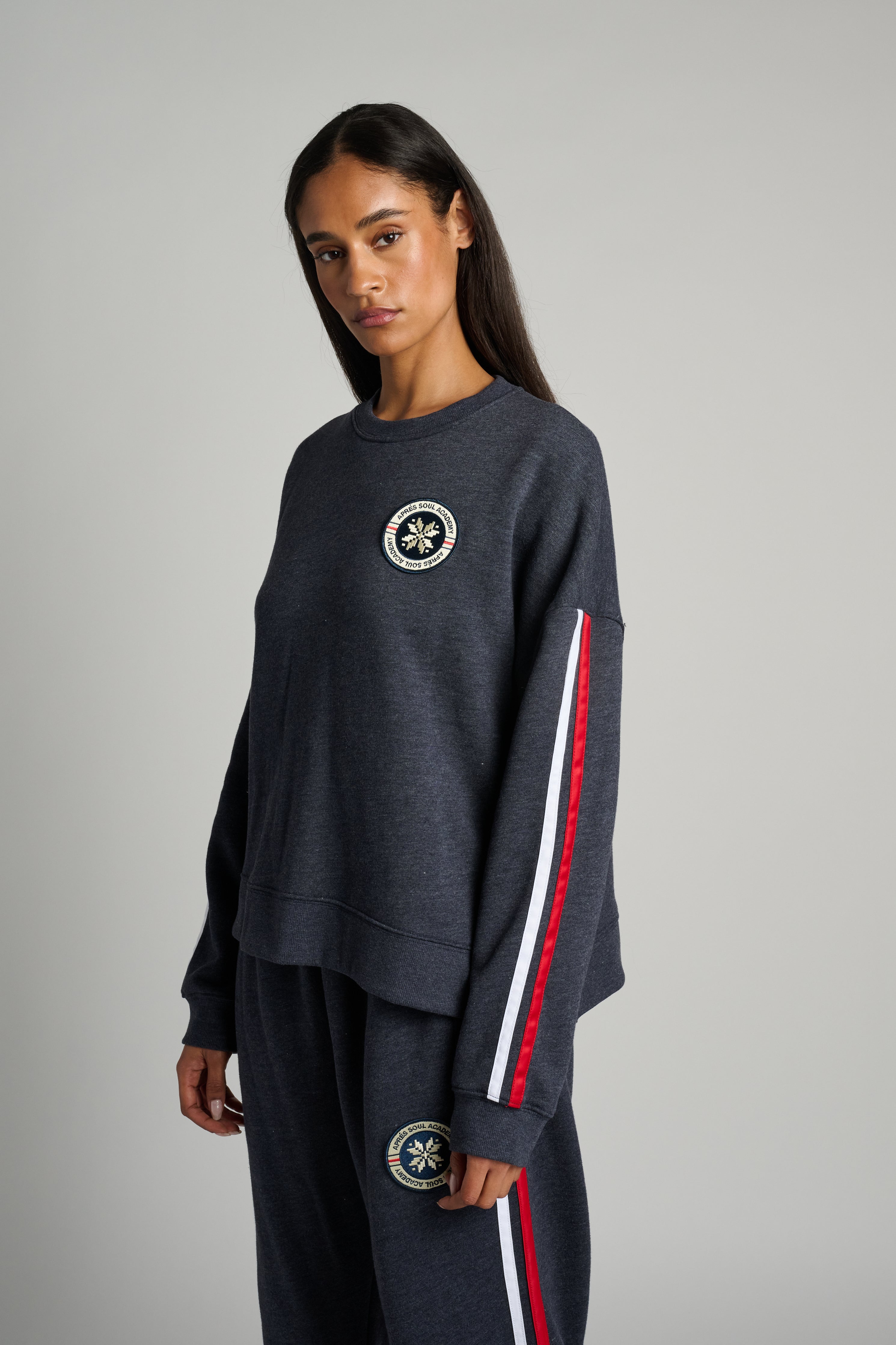 Lounge Sweatshirt with Patch | Soul by SoulCycle
