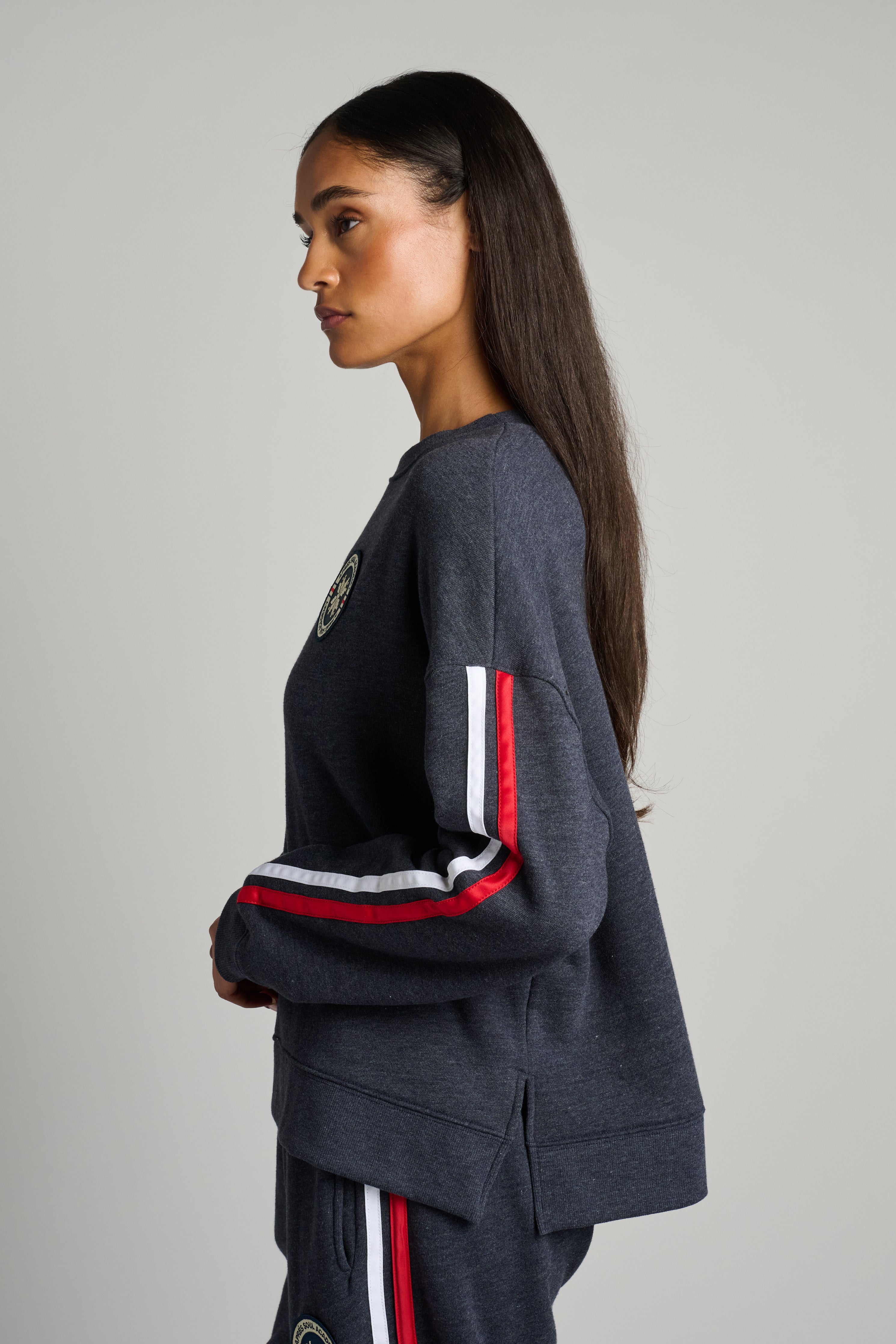 Lounge Sweatshirt with Patch | Soul by SoulCycle