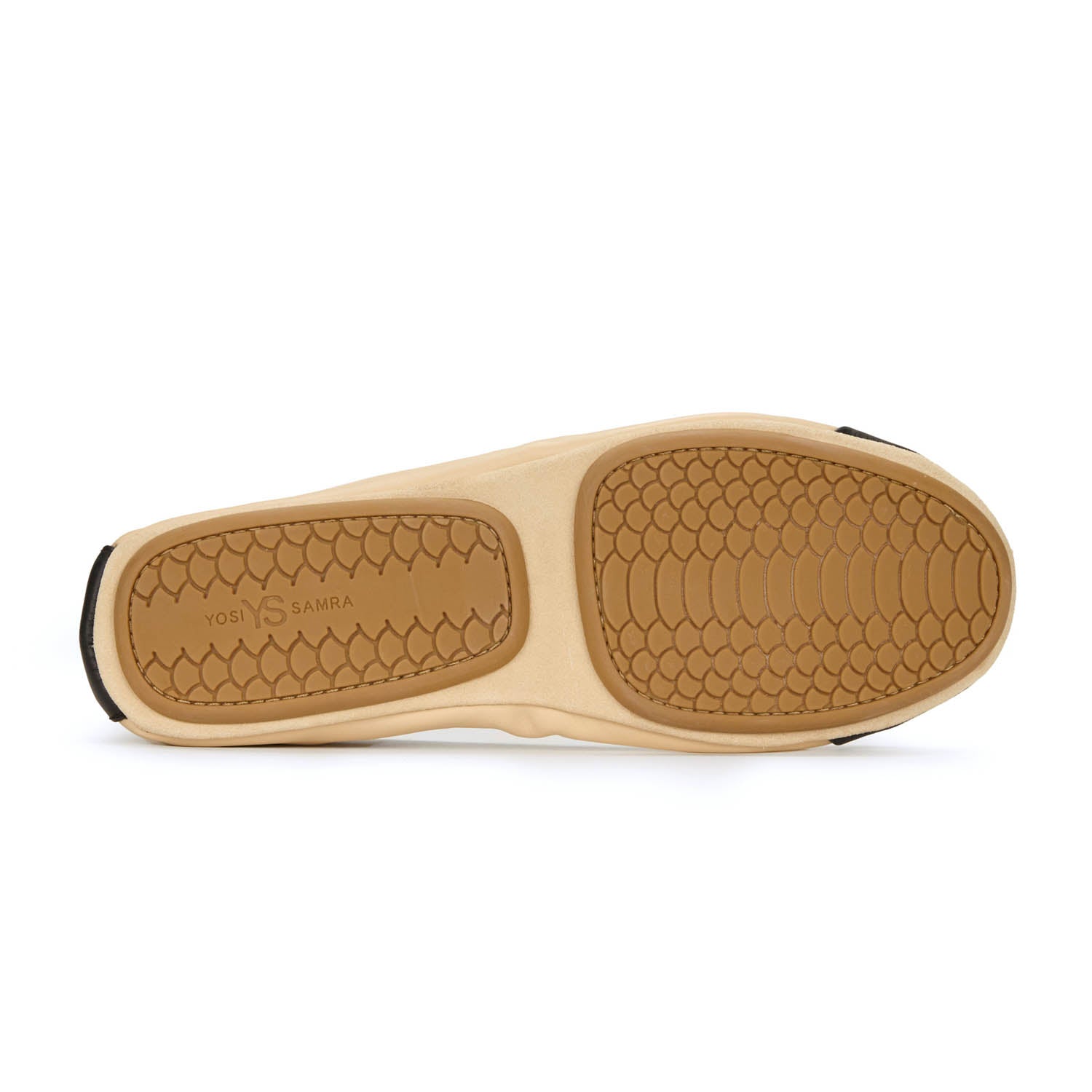 Samantha Foldable Ballet Flat in Nude Leather - Yosi Samra  - Women's Flats