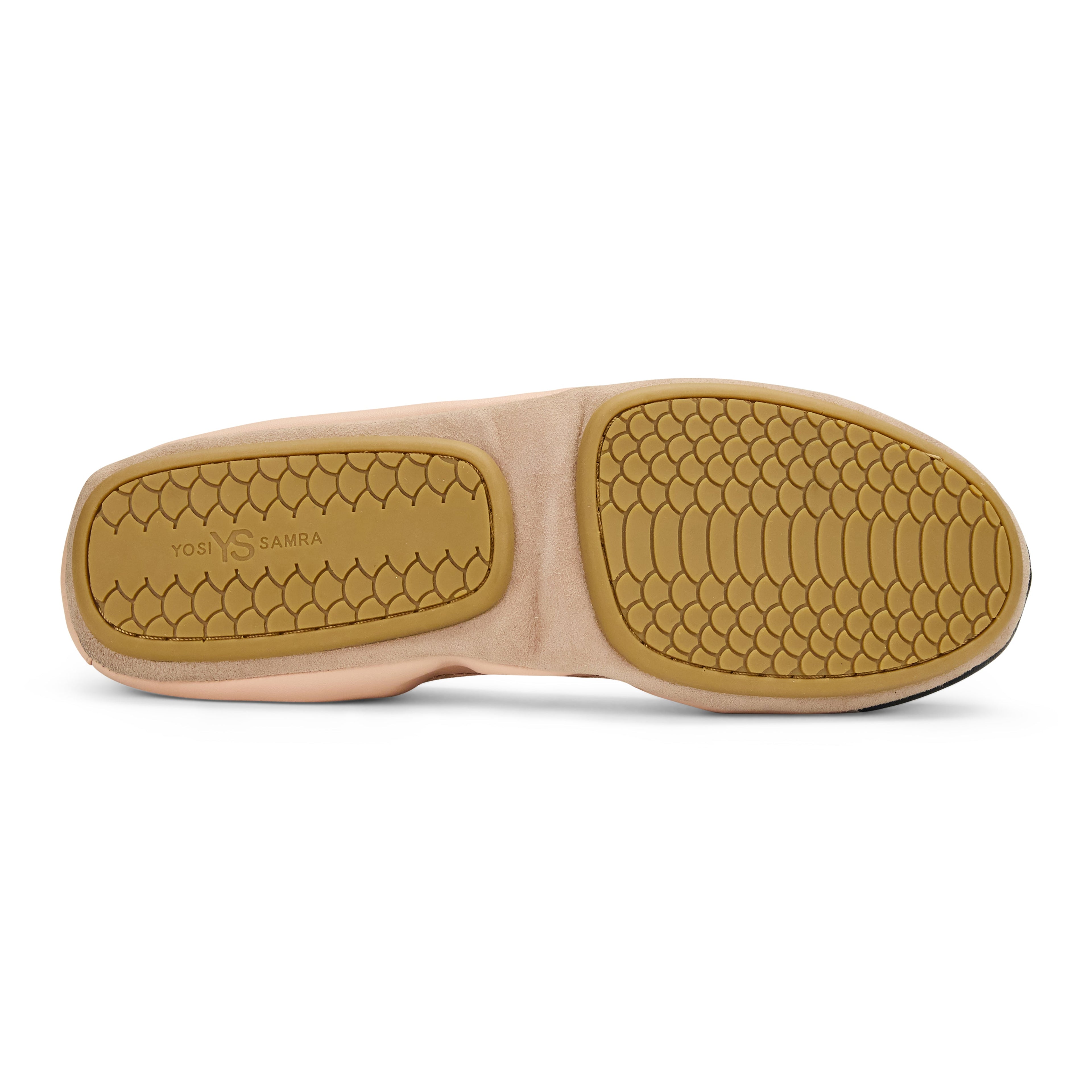 Samantha Foldable Ballet Flat in Blush/Black