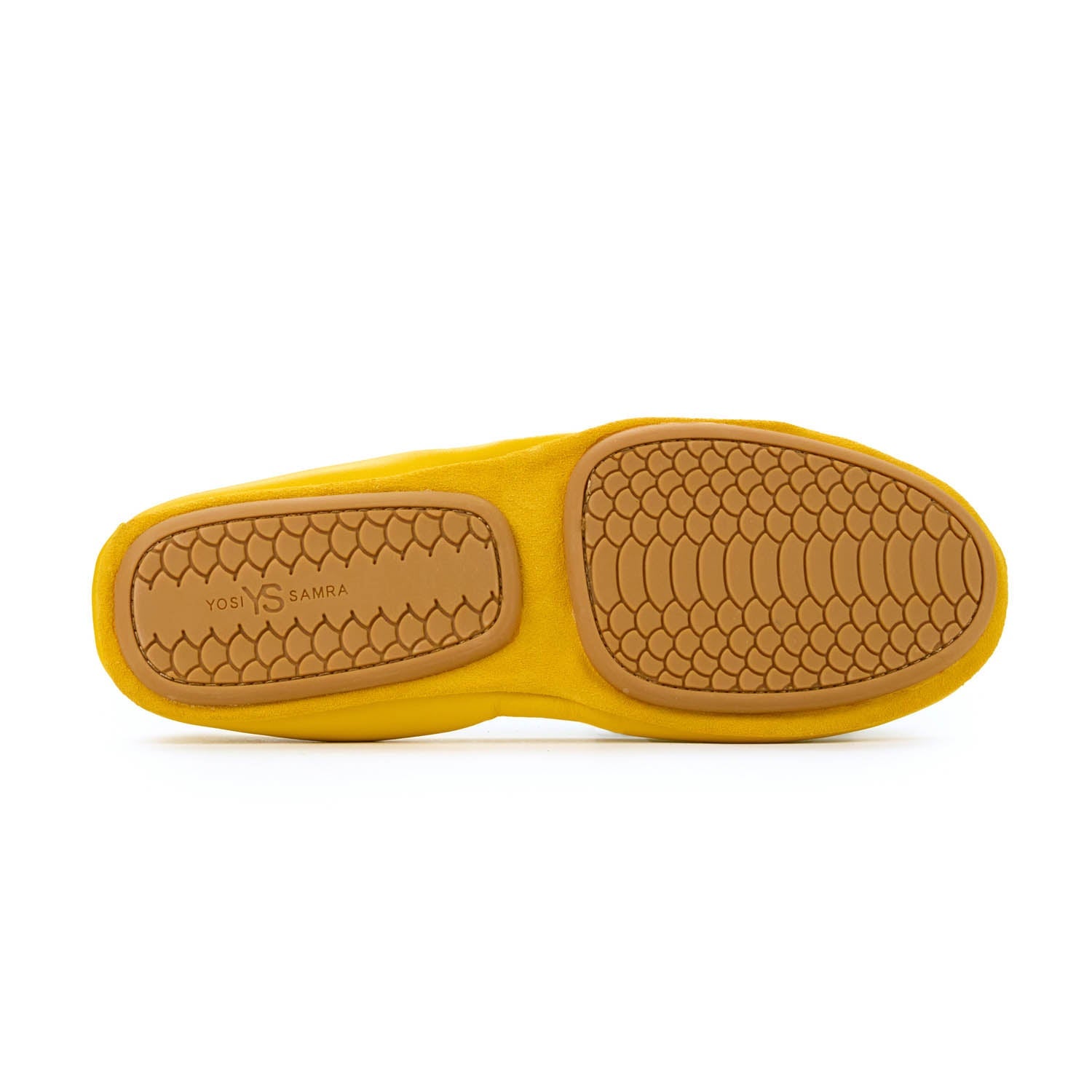 Samara Foldable Ballet Flat in Mustard Yellow Leather - Yosi Samra  - Women's Flats