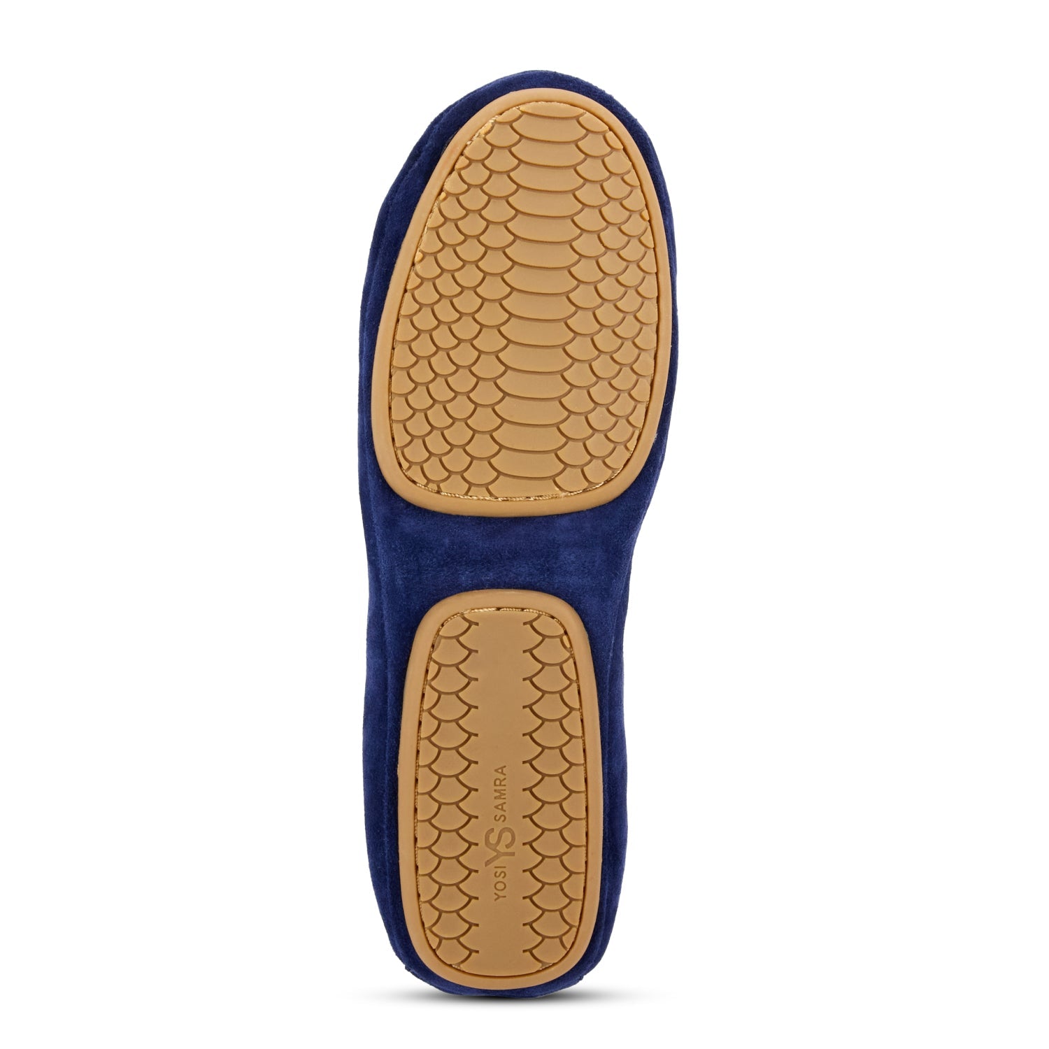Samara Foldable Ballet Flat in Navy Suede - Yosi Samra  - Women's Flats