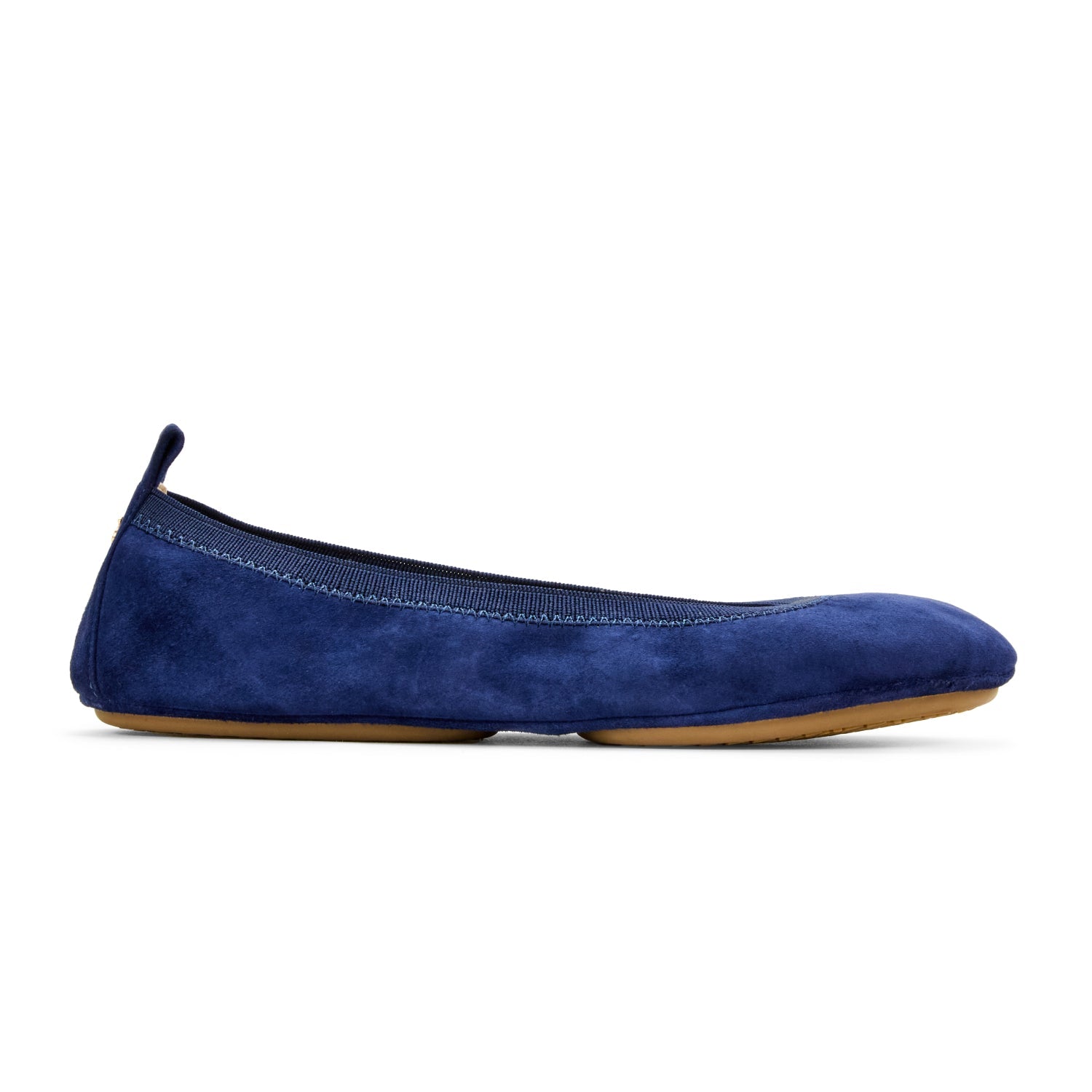 Samara Foldable Ballet Flat in Navy Suede - Yosi Samra  - Women's Flats