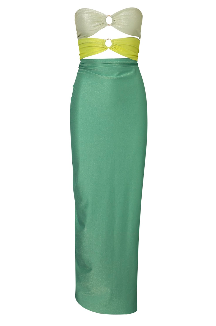 vestido verde, vestidos para boda en playa, vestido largo