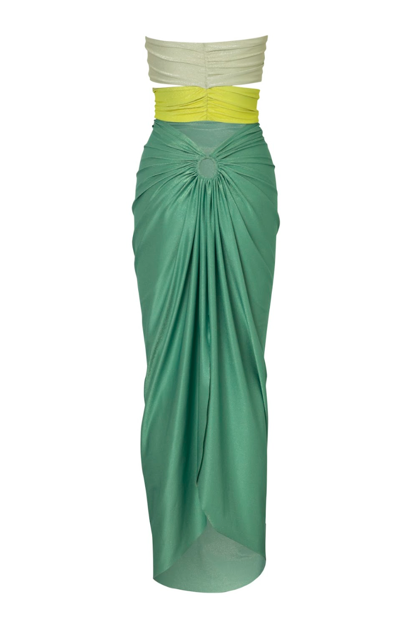 vestido verde, vestidos para boda en playa, vestido largo