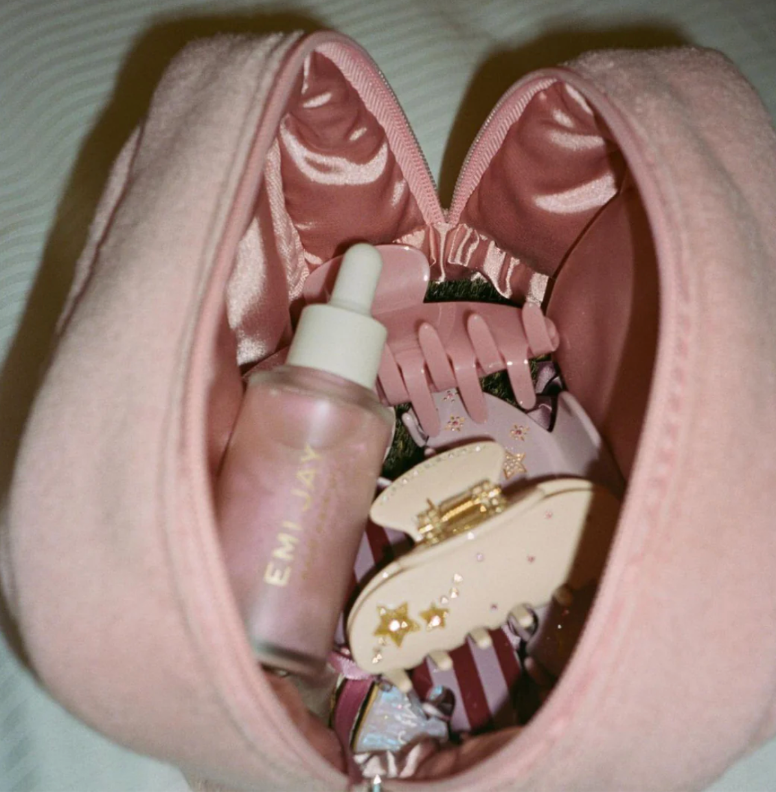 Terry Pouch in Baby Mauve