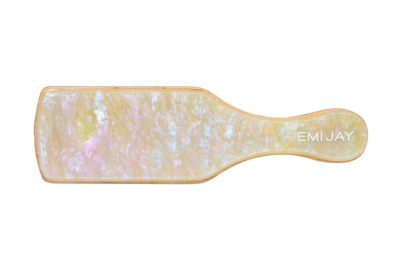 Mini Boar Bristle Brush in Lemon Sugar