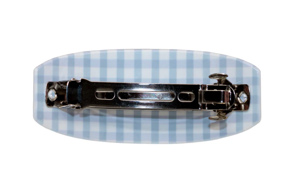 Ponytail Barrette in Blue Cherry Picnic