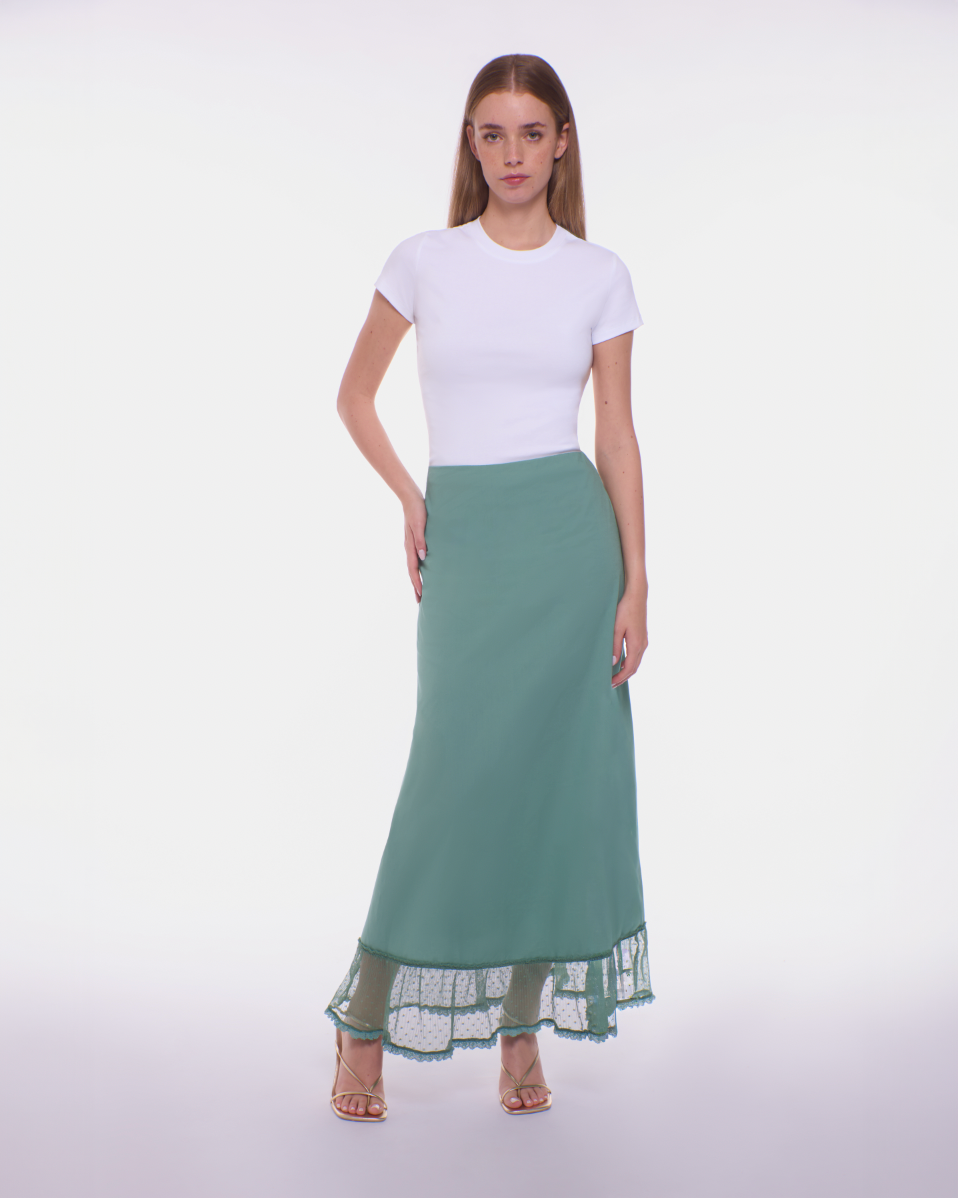 Odette Maxi Skirt - Eucalyptus