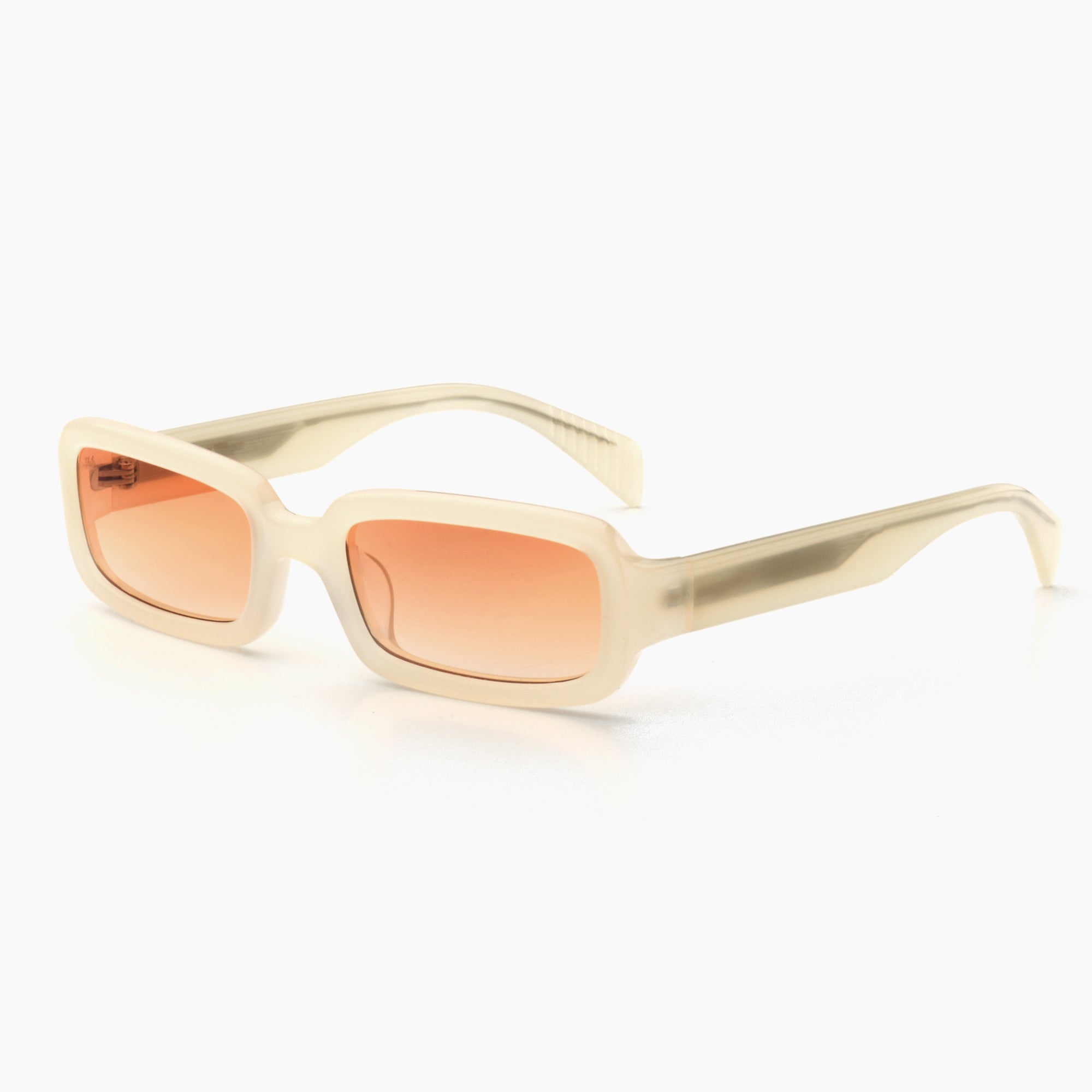 Oyster White / Orange Gradient