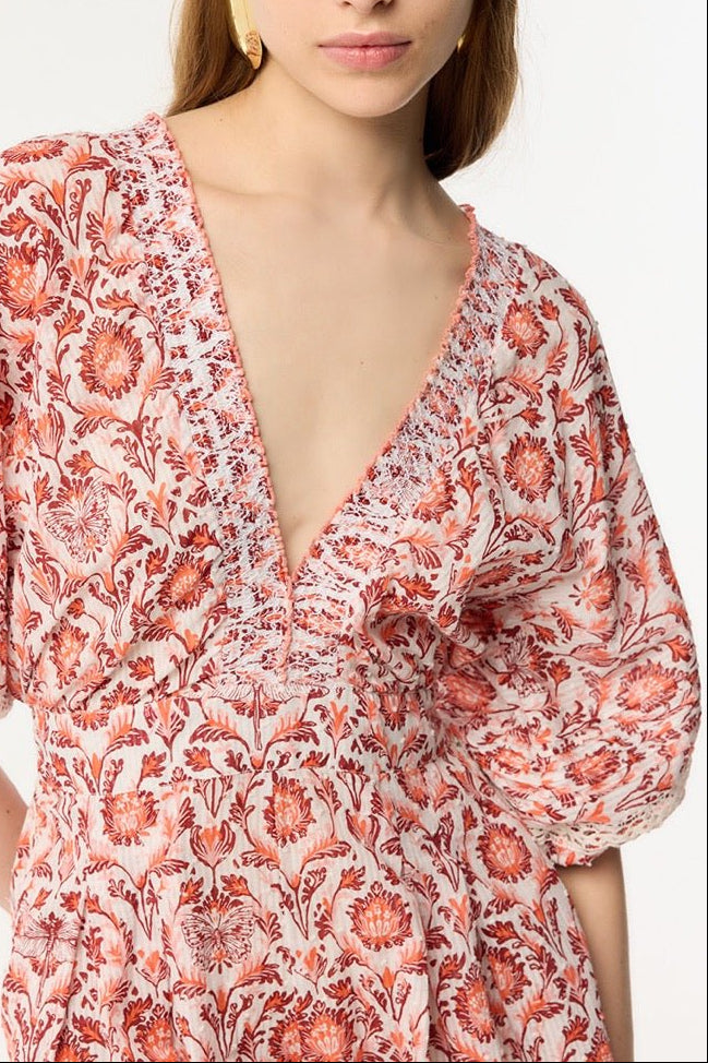 Short Jumpsuit Chantal - Pink Victorian - Poupette St Barth