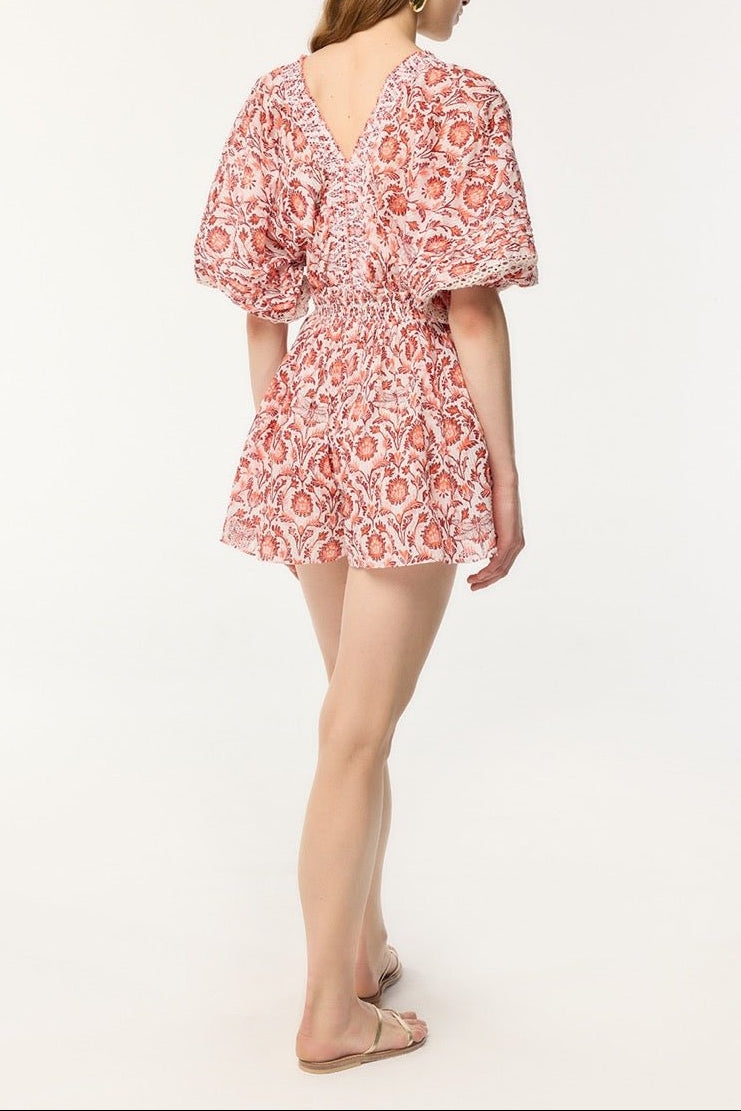 Short Jumpsuit Chantal - Pink Victorian - Poupette St Barth
