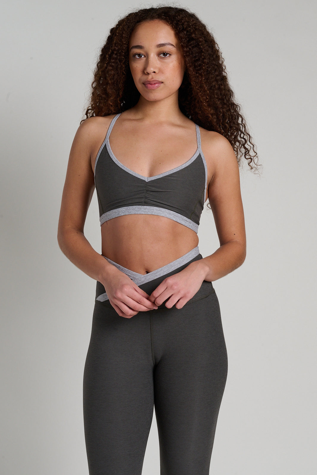 Spacedye Outlines Strappy Bra | Beyond Yoga