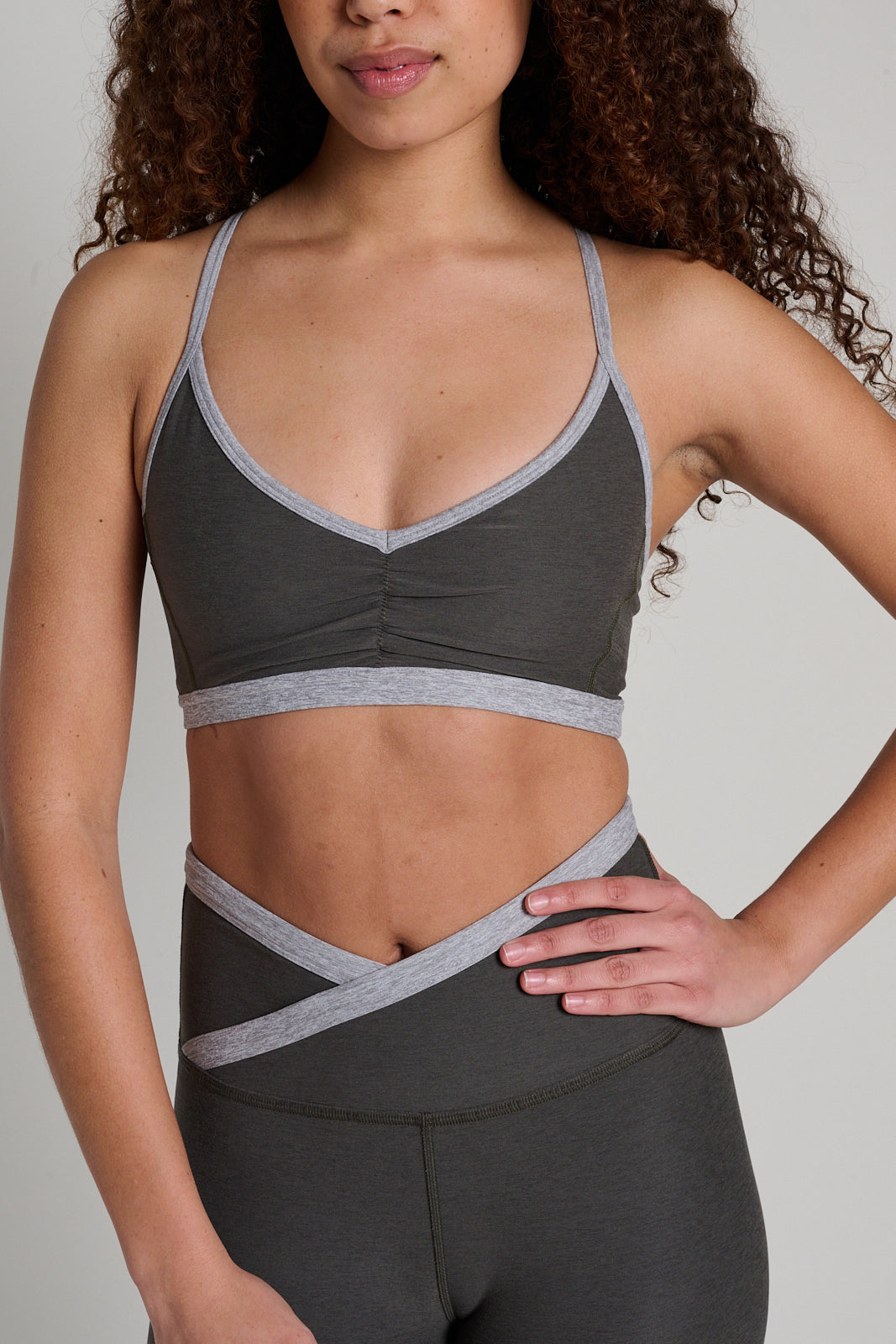 Spacedye Outlines Strappy Bra | Beyond Yoga
