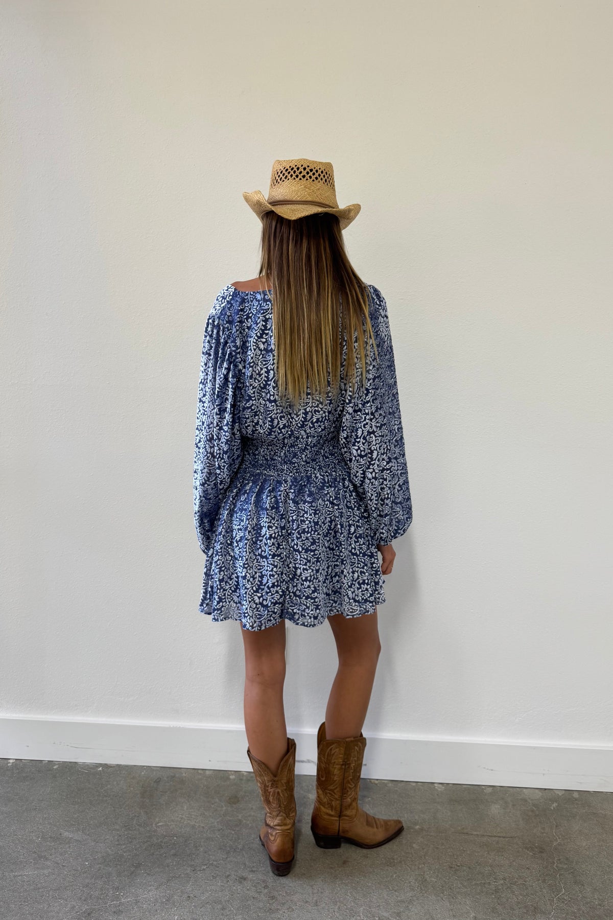 Sunset Strip Lapis Mini Dress