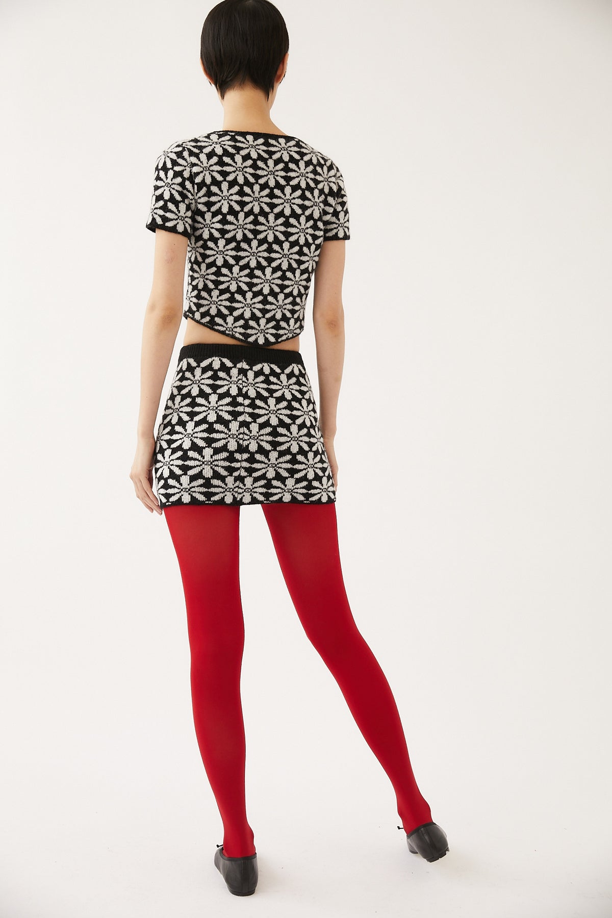 Hadar Knit Skirt | Black & White
