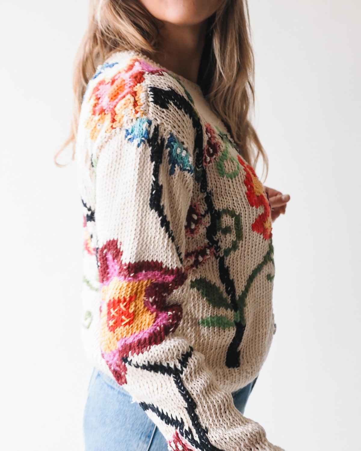 Kamba Floral Cardigan | Cream