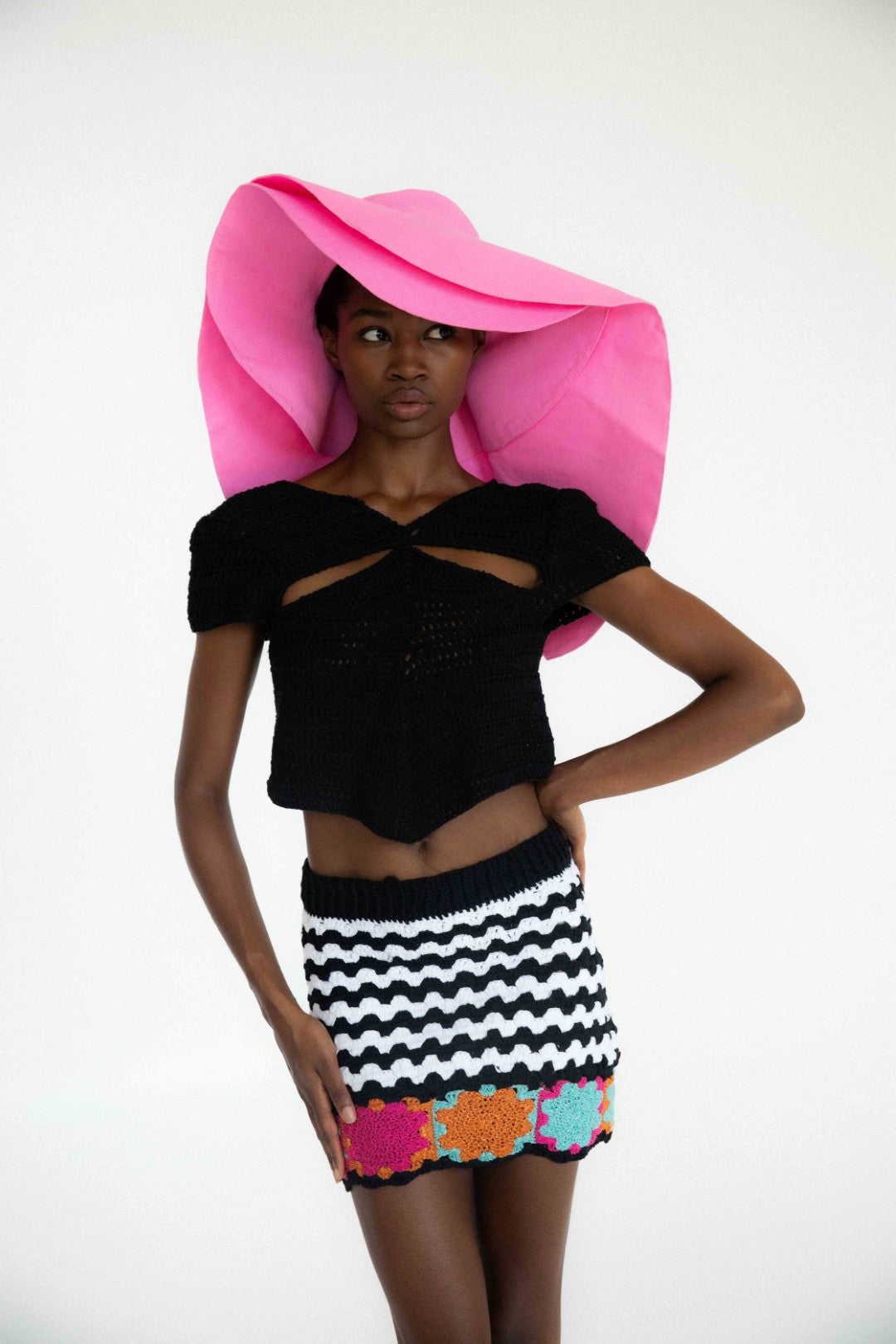 Lara Crochet Top | Black