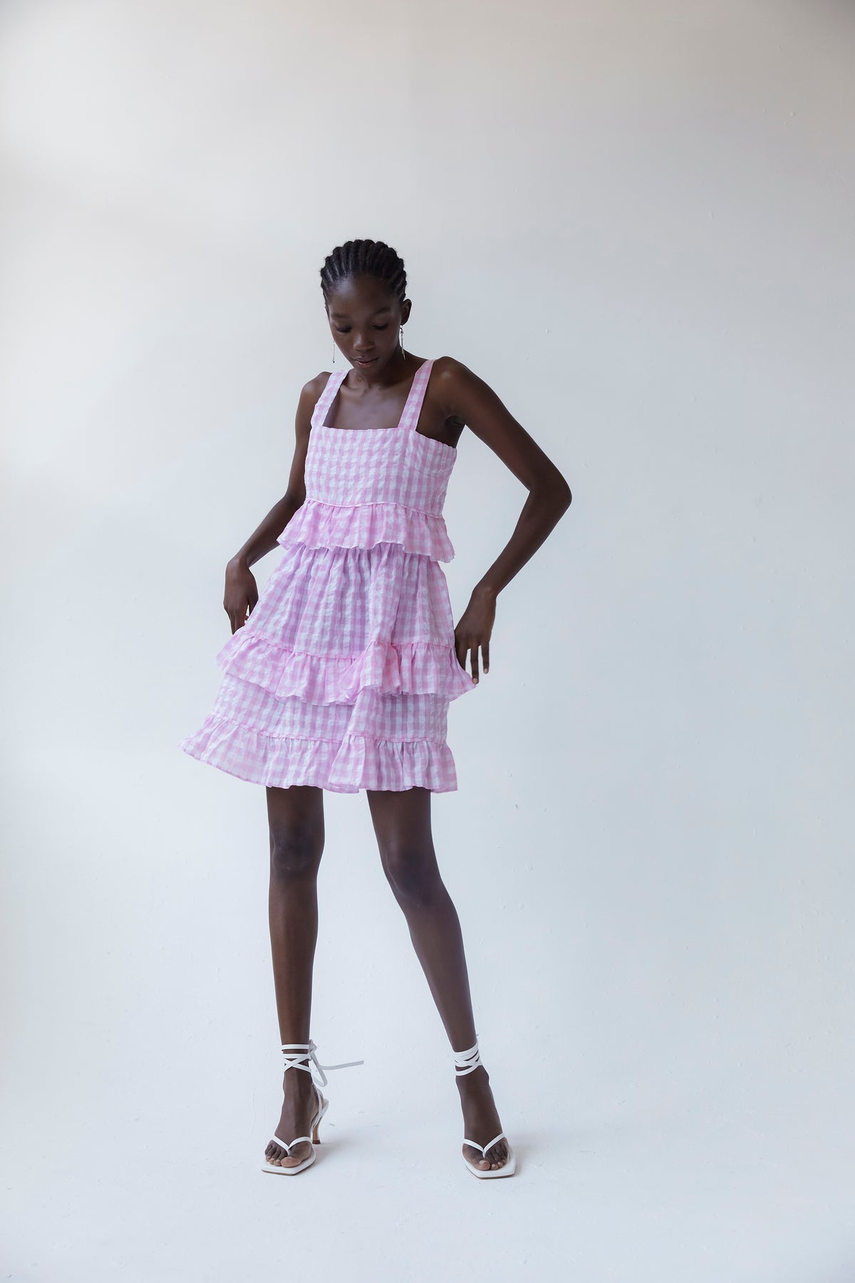 Amaral Dress | Pink Gingham