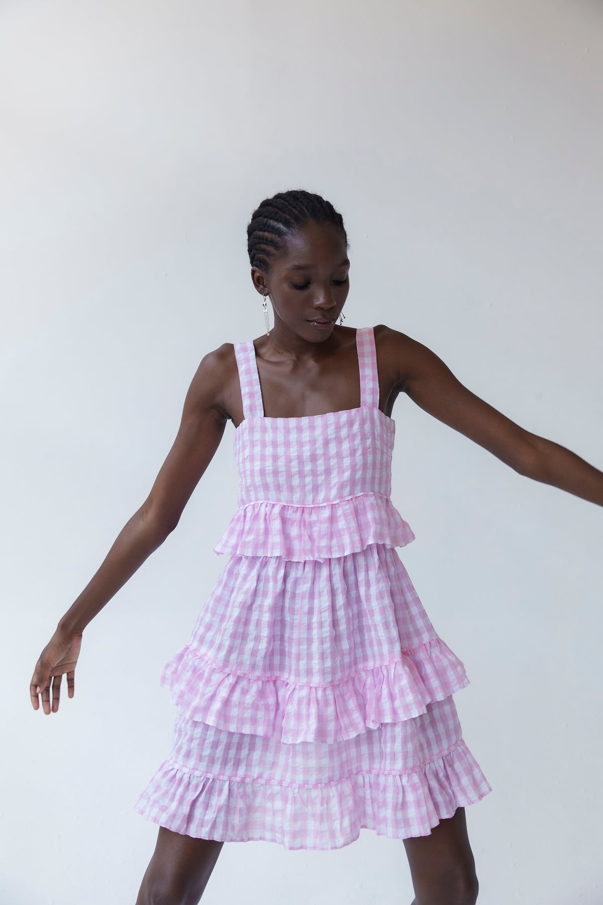 Amaral Dress | Pink Gingham