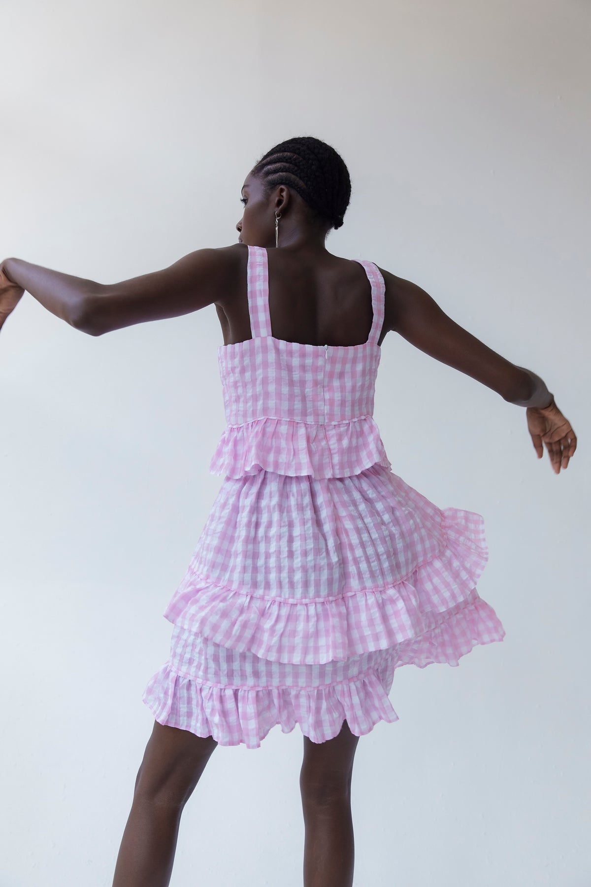 Amaral Dress | Pink Gingham