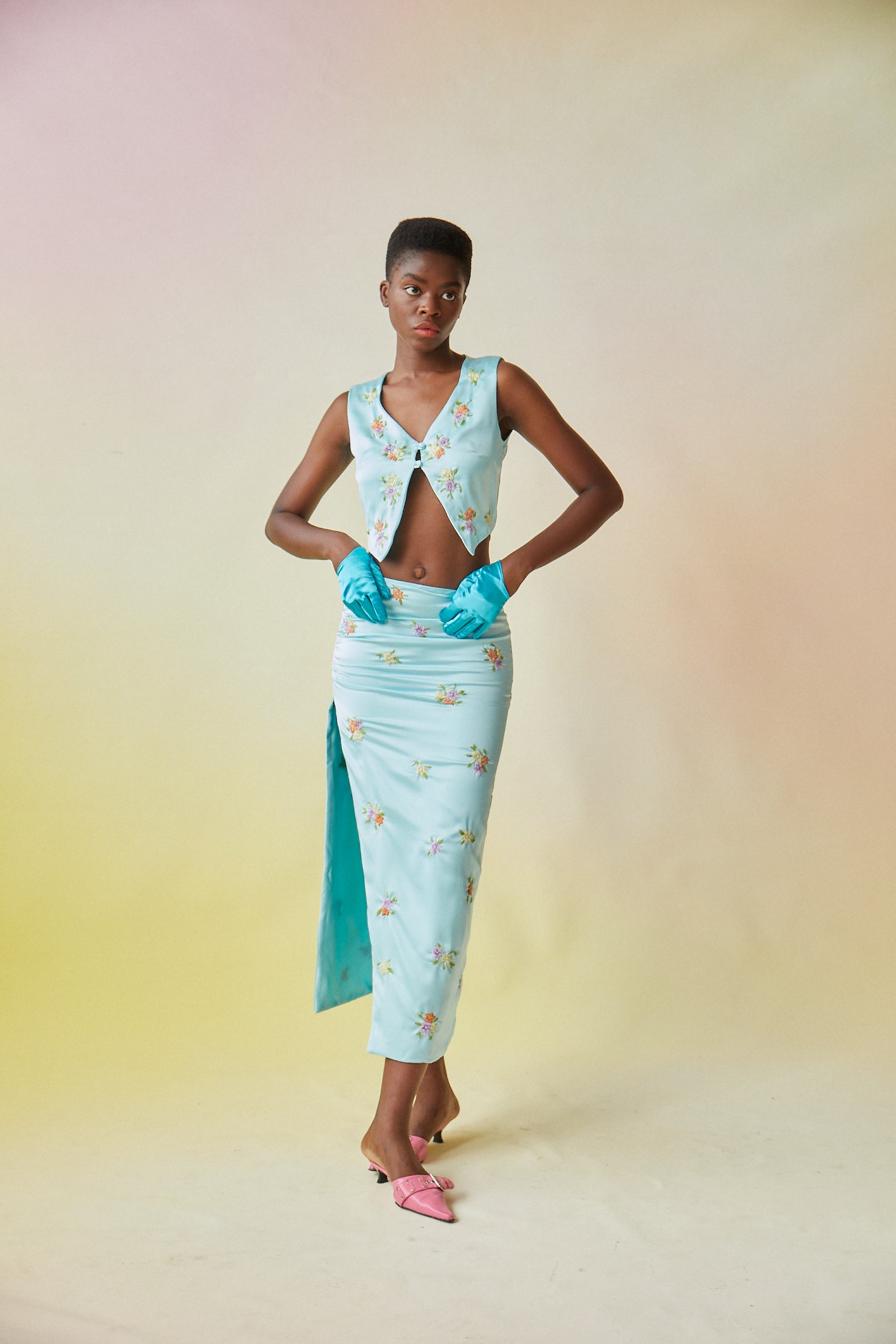 Scarlett Skirt | Light Blue