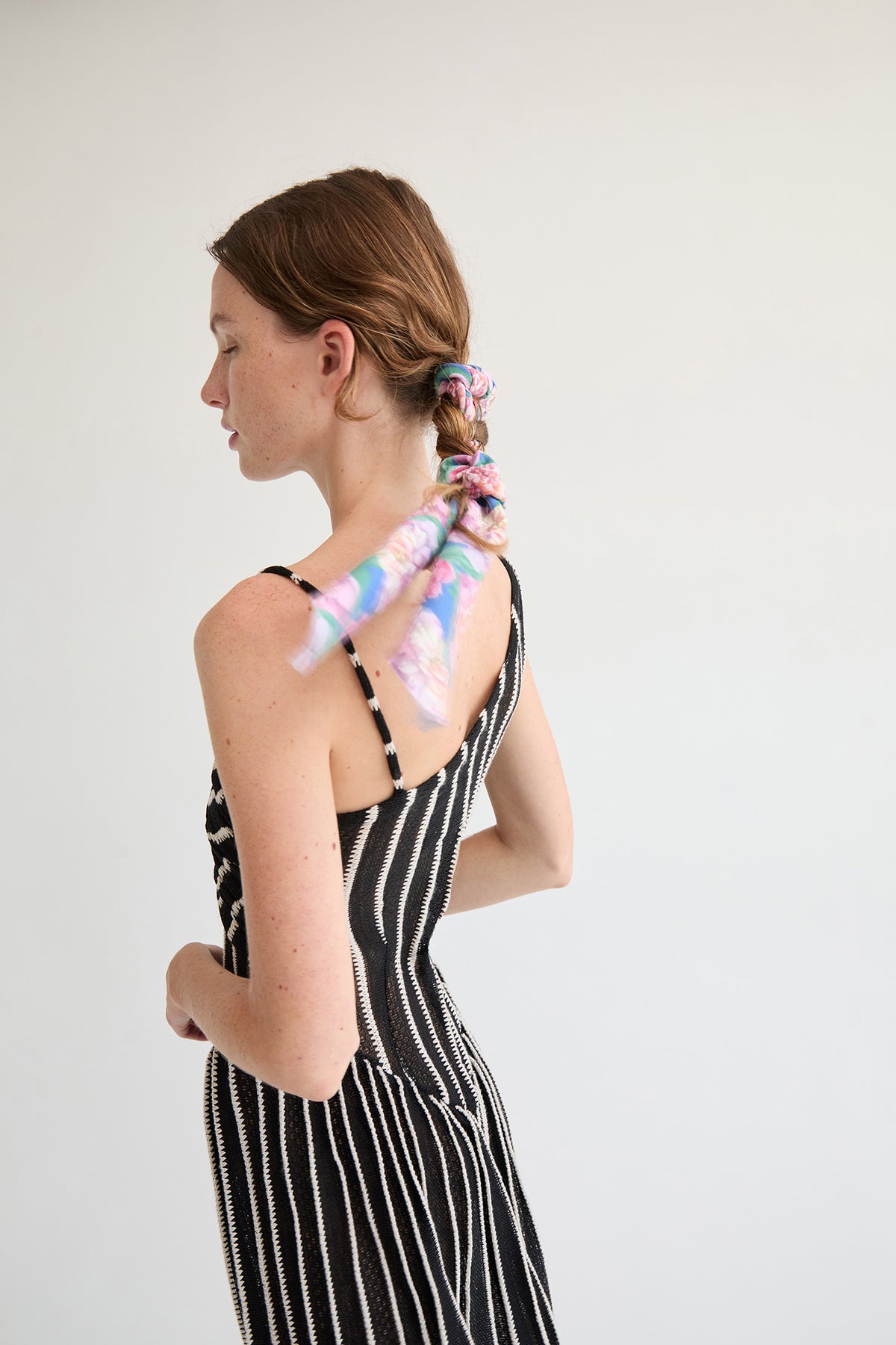 Ikia Dress | Black Striped
