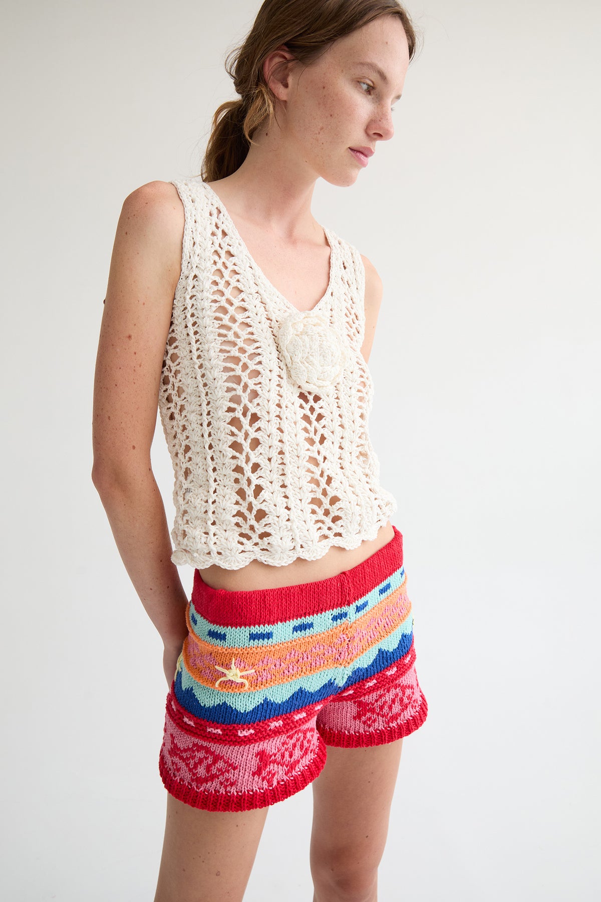 Ronda Crochet Top | Cream