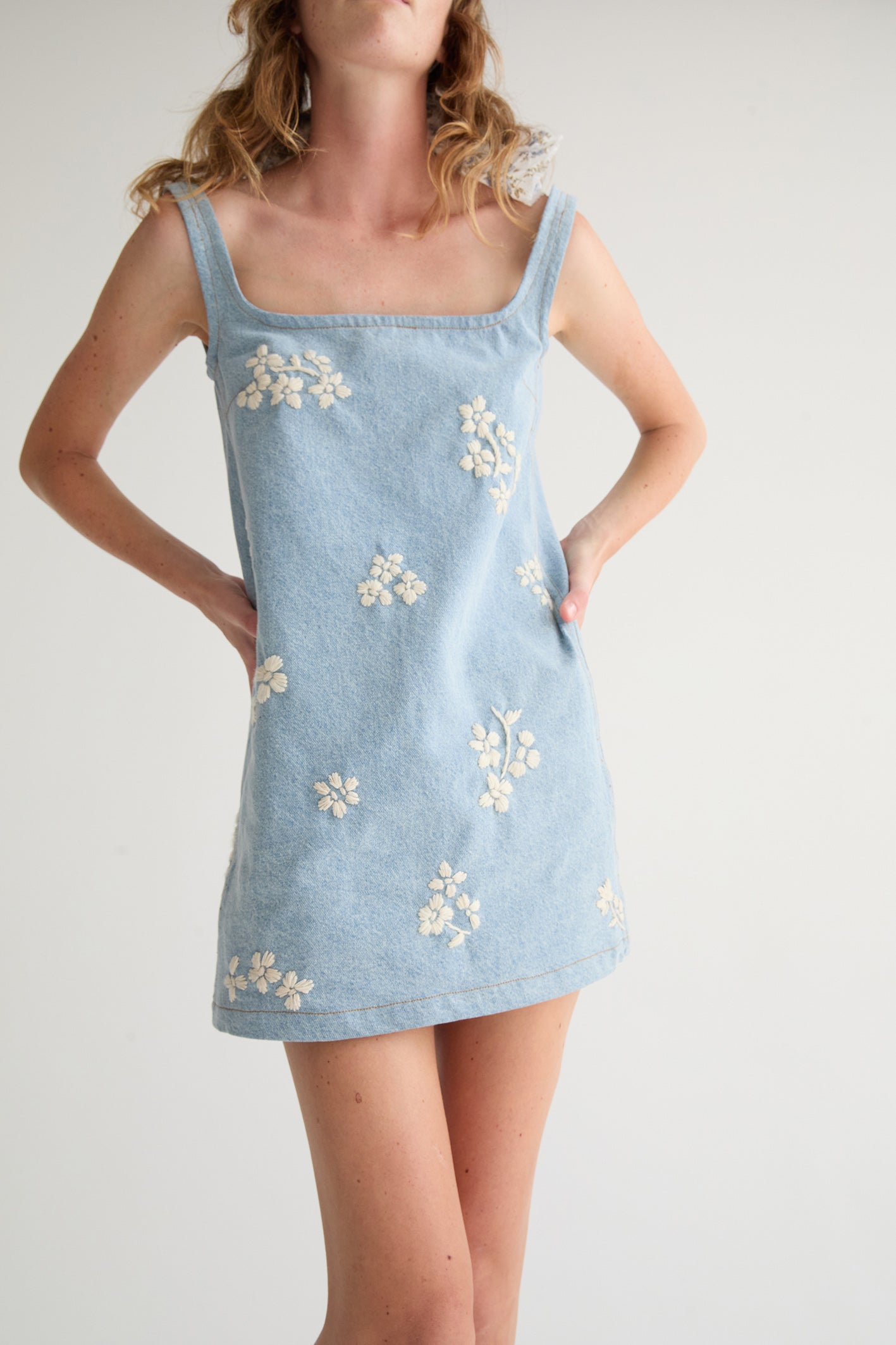 Dakota Dress Denim | Tach Clothing