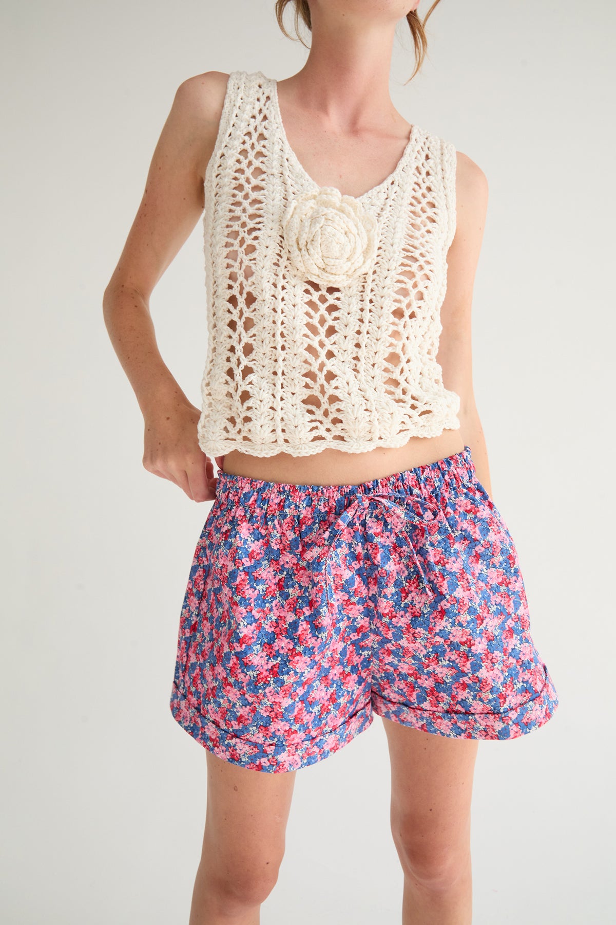 Ronda Crochet Top | Cream
