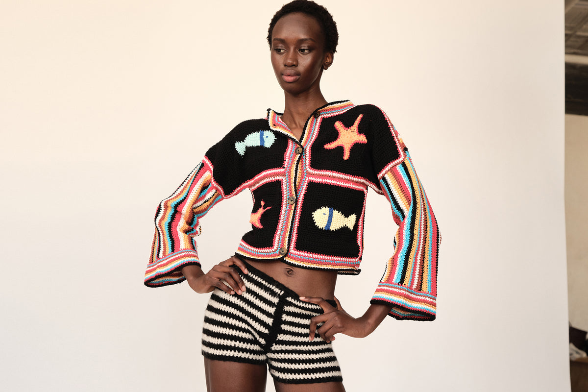 Caracas Knitted Cardigan | Multi