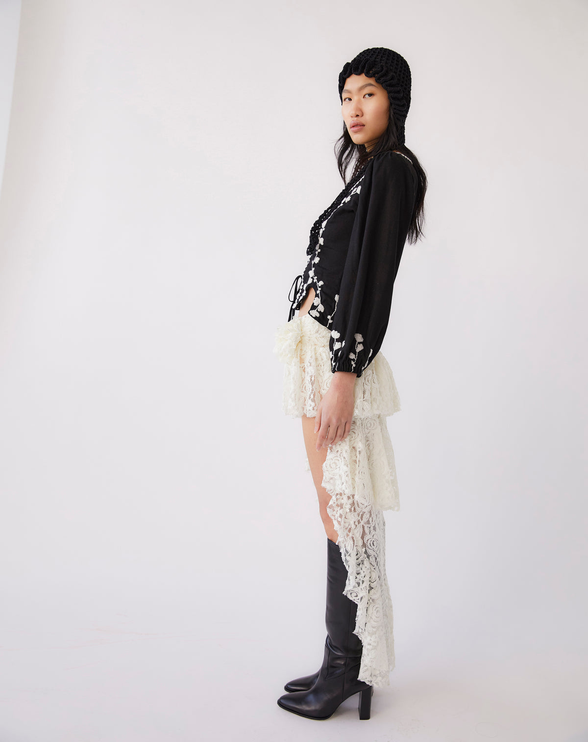 Titania Corset Blouse | Black