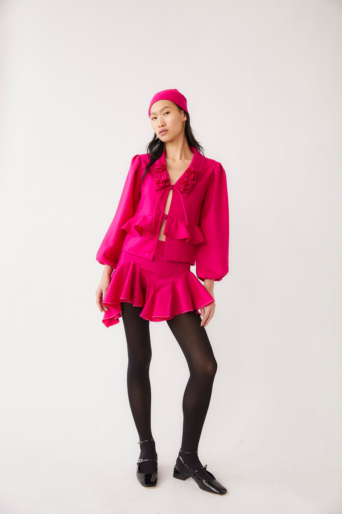 Sultana Mini Skirt | Fuchsia