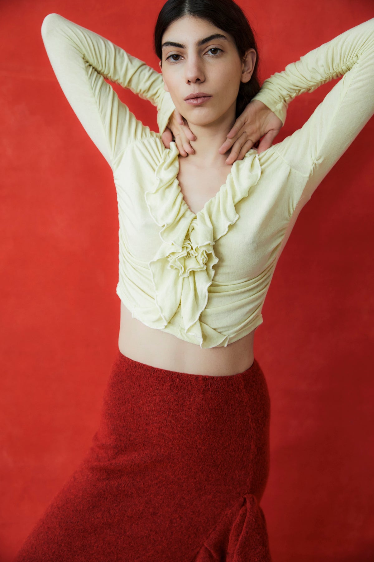 Marge Jersey Blouse | Cream