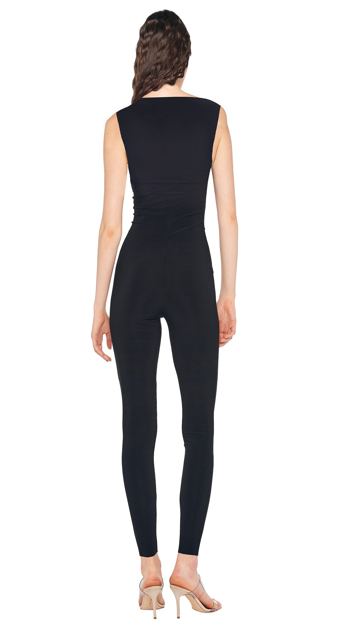 TARA SHIRRED FRONT CATSUIT