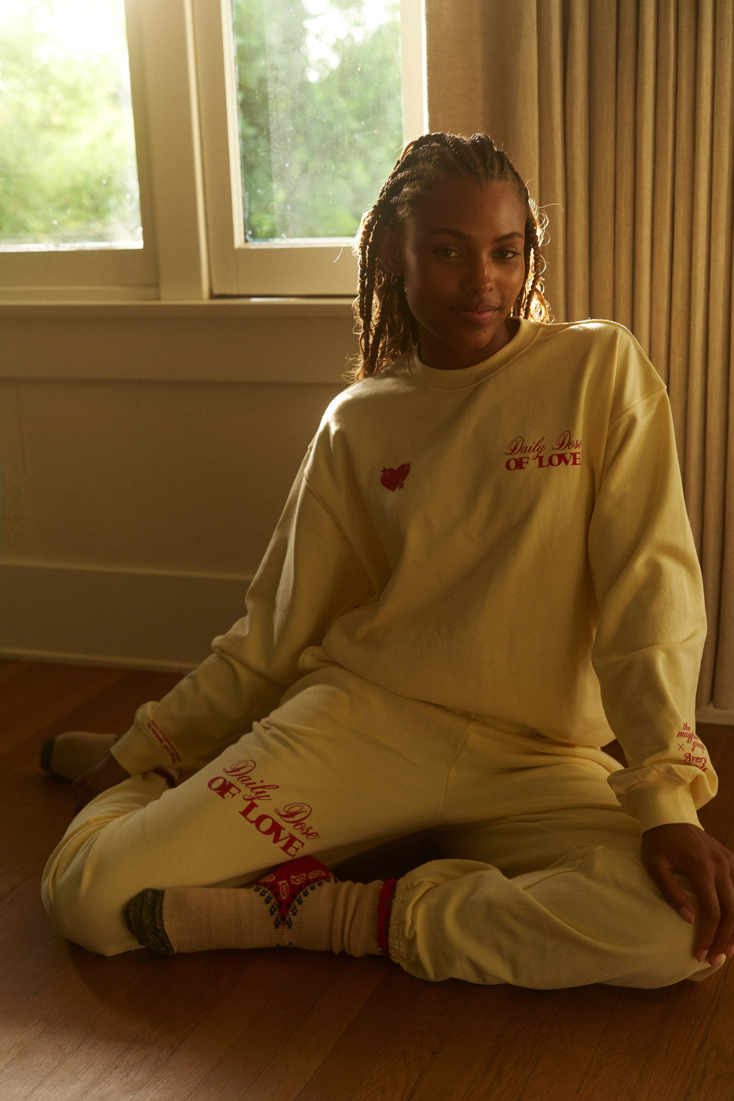 Mayfair X Avery Woods Daily Dose Of Love Sweatpants