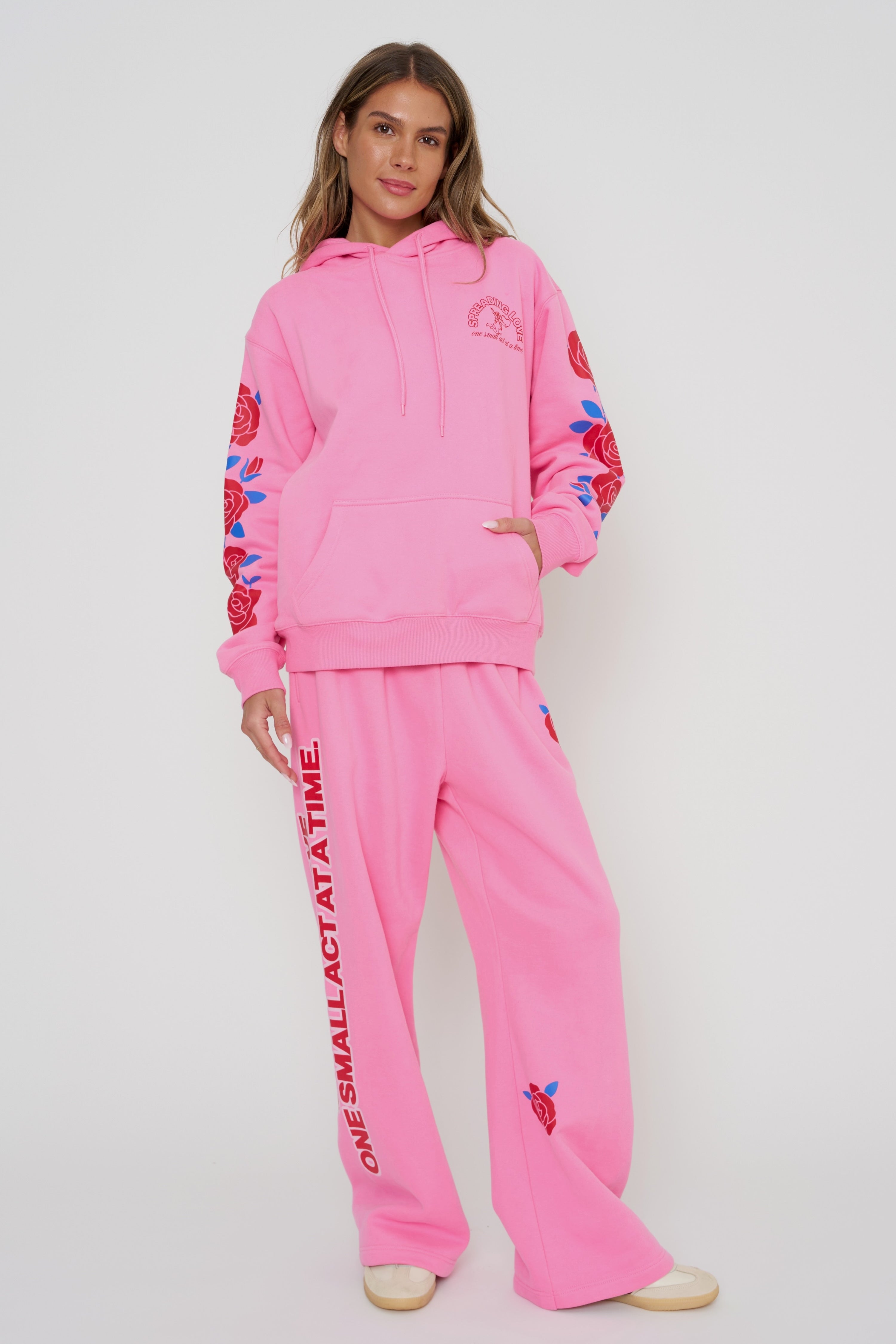 Be Kind Classic Wide Leg Sweatpants