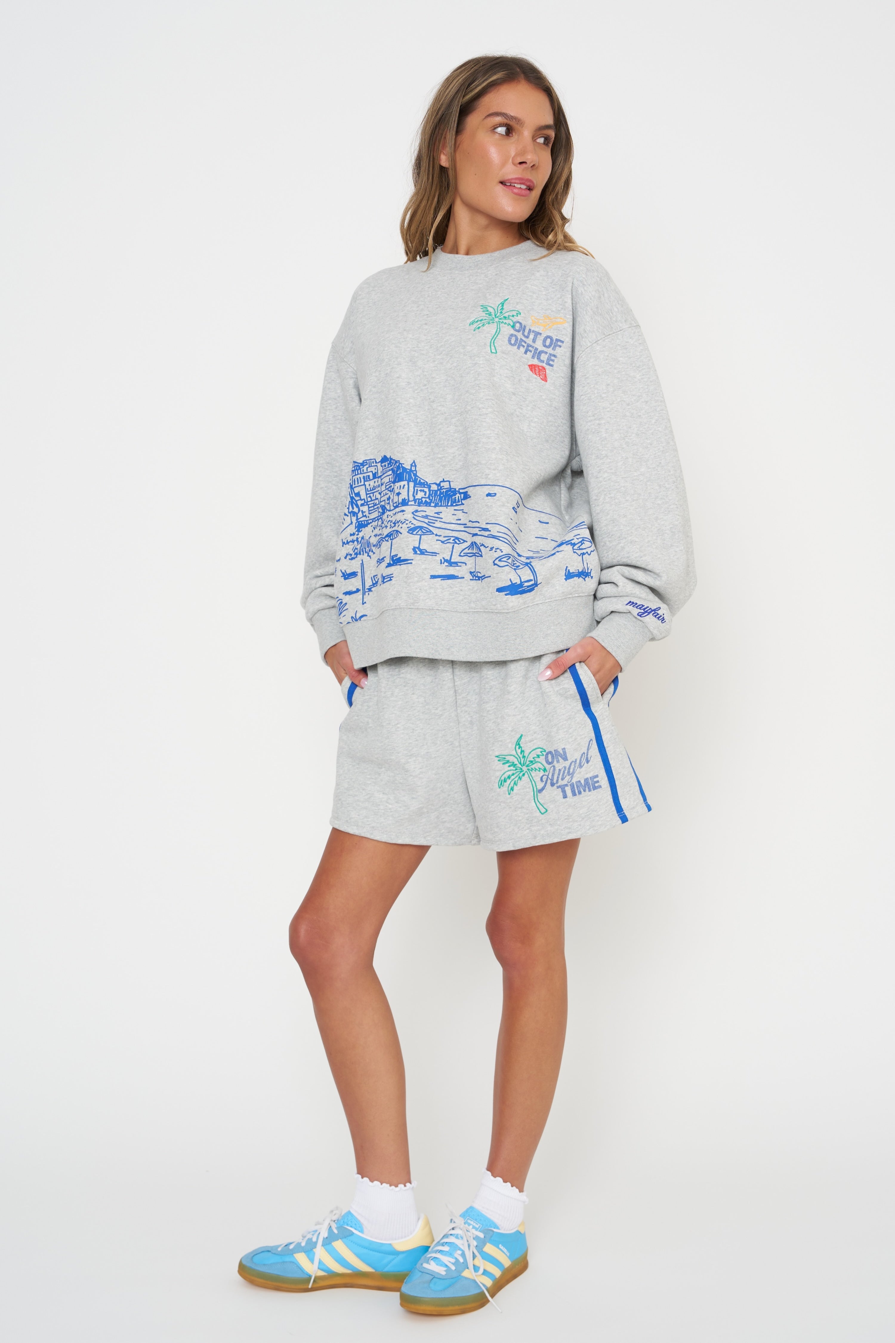 Checked Out Oversized Crewneck