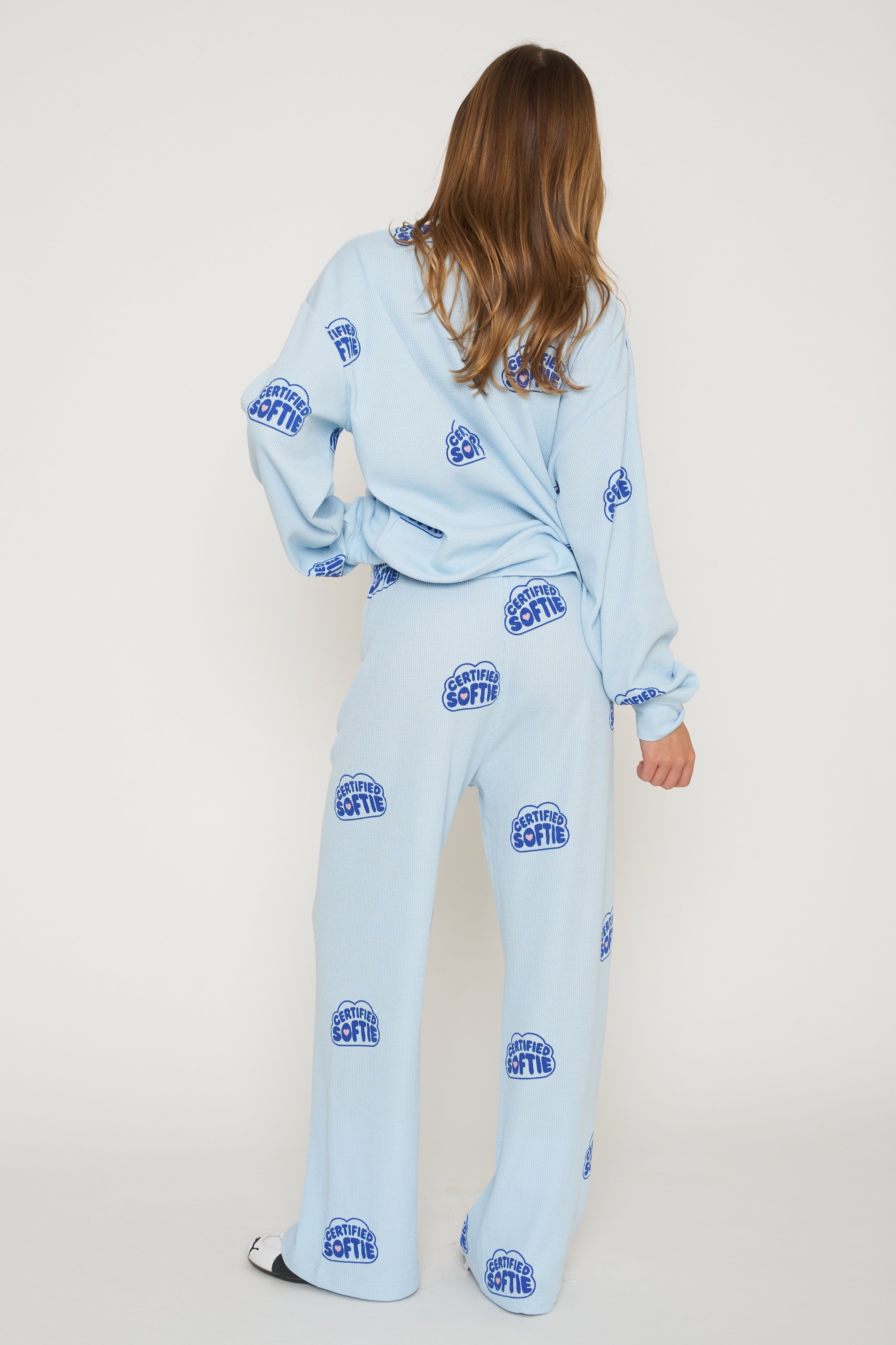 Certified Softie Classic Waffle Wide Leg Sweatpants