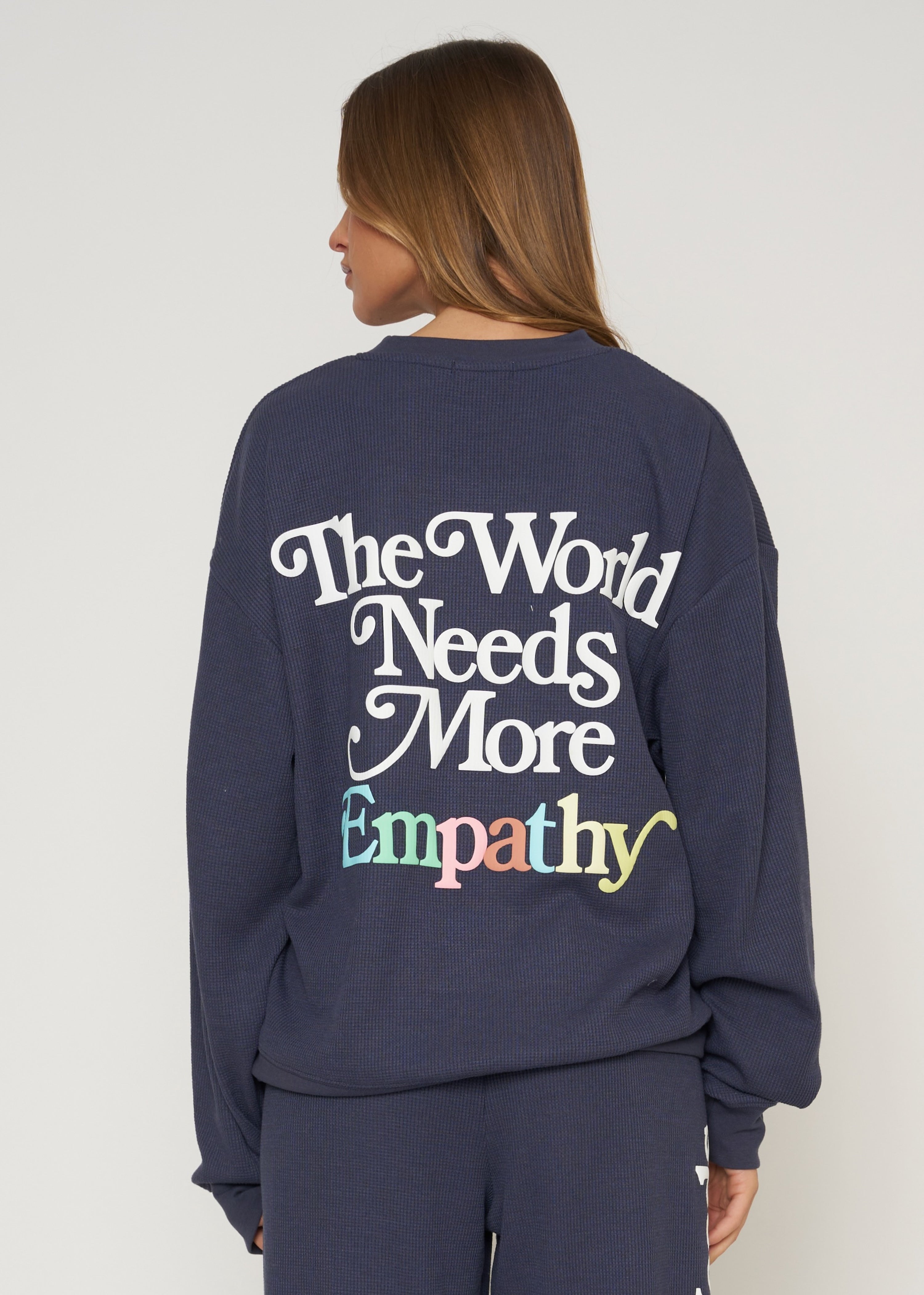 World Needs More Empathy Waffle Classic Crewneck