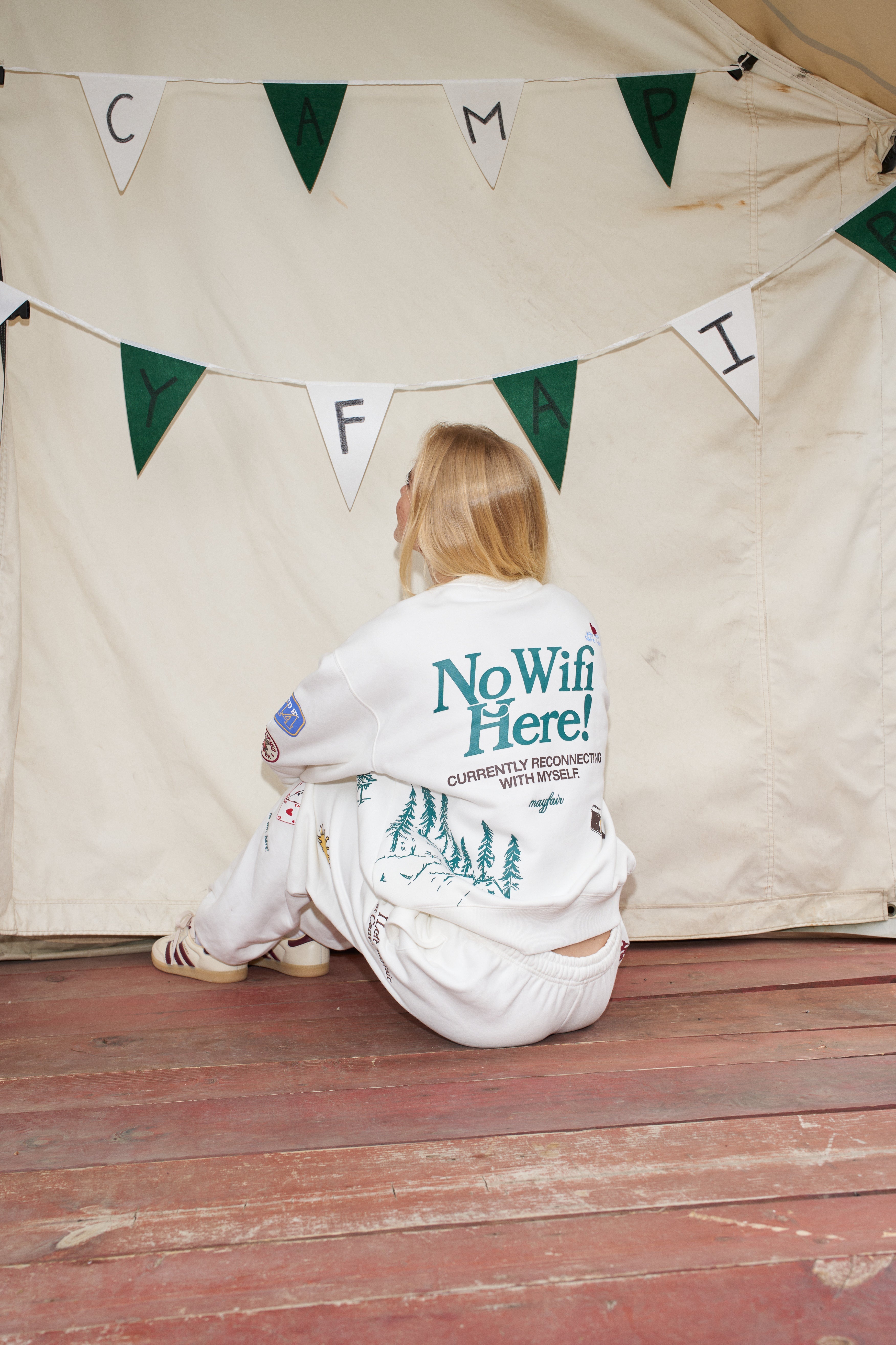 No Wifi Here Classic Crewneck