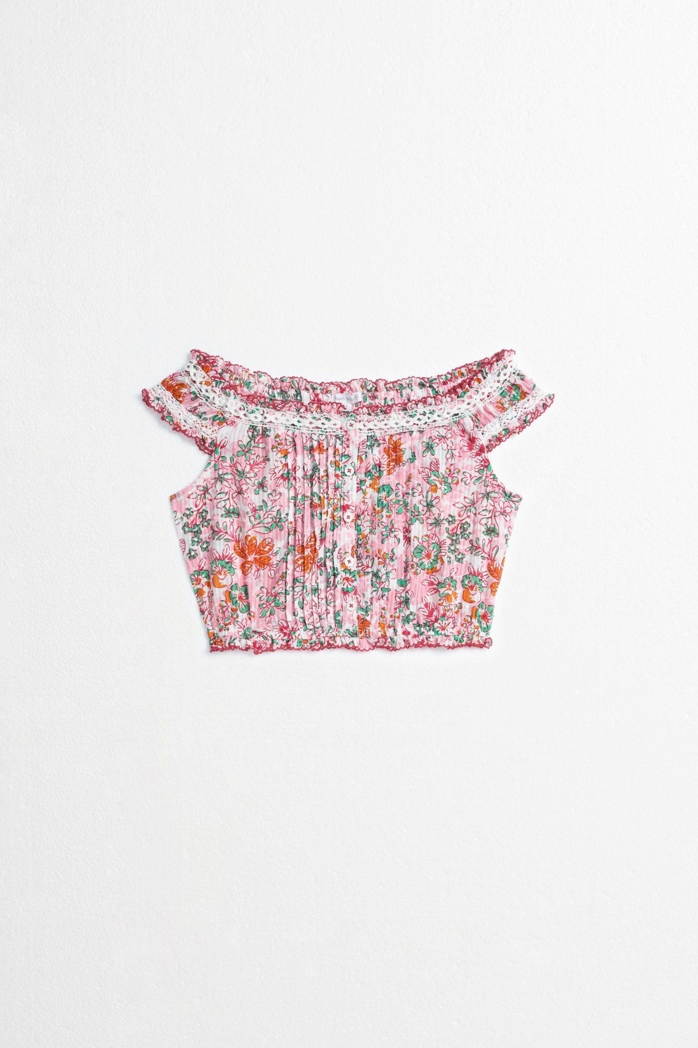 Kids Top Alba - Pink Sweet Liberty - Poupette St Barth