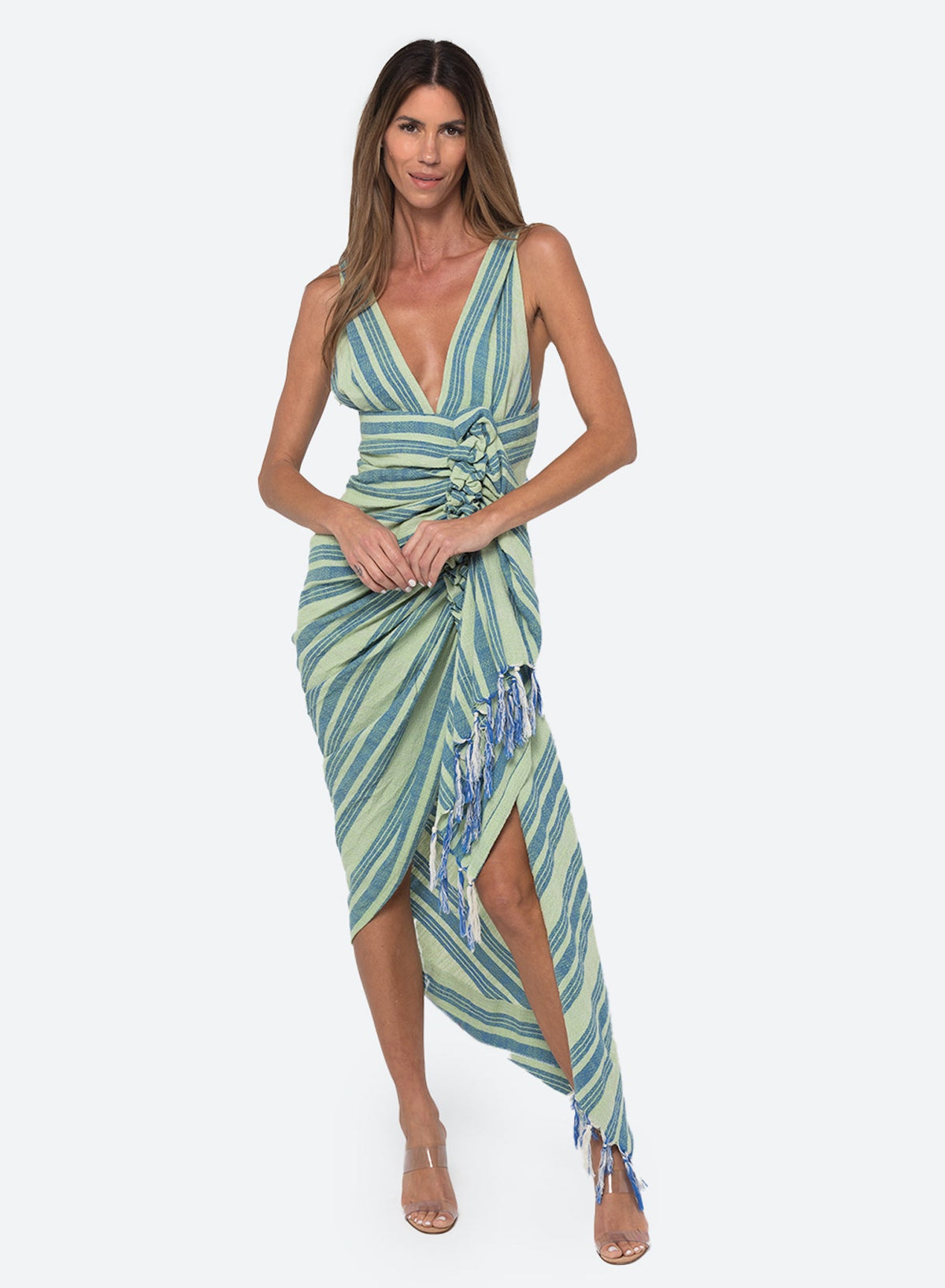 Tulum Dress (Blue apple)