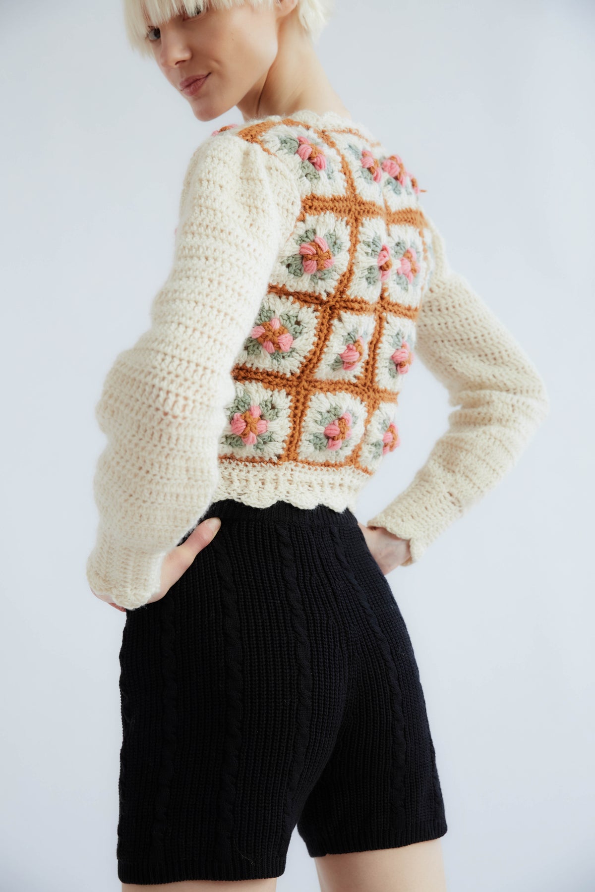 Telma Crochet Cardigan | Cream