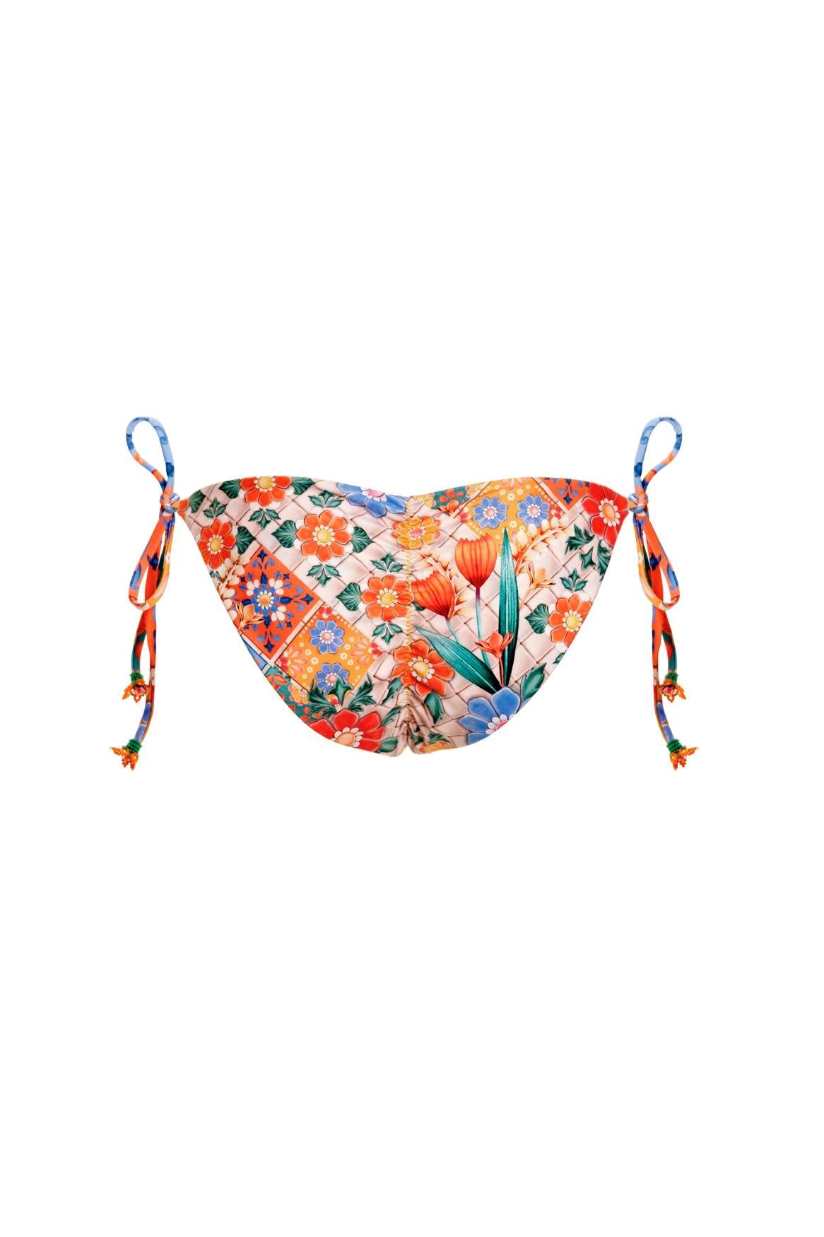 Alegria Reversible Bikini Bottom | Tile